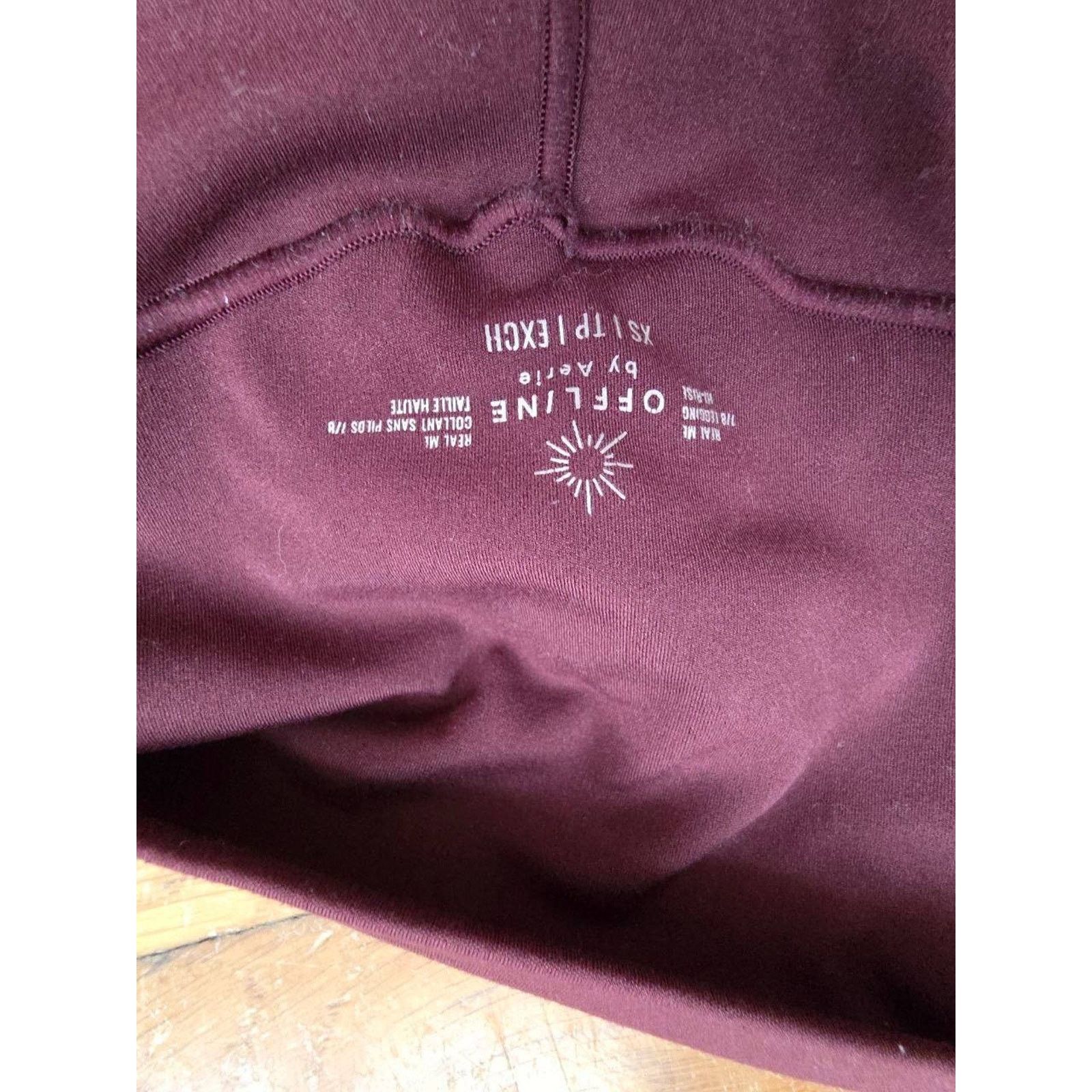 Aries OFFLINE By Aerie Real Me High Waisted Crossover XS A001049 Size 22" - 7 Thumbnail