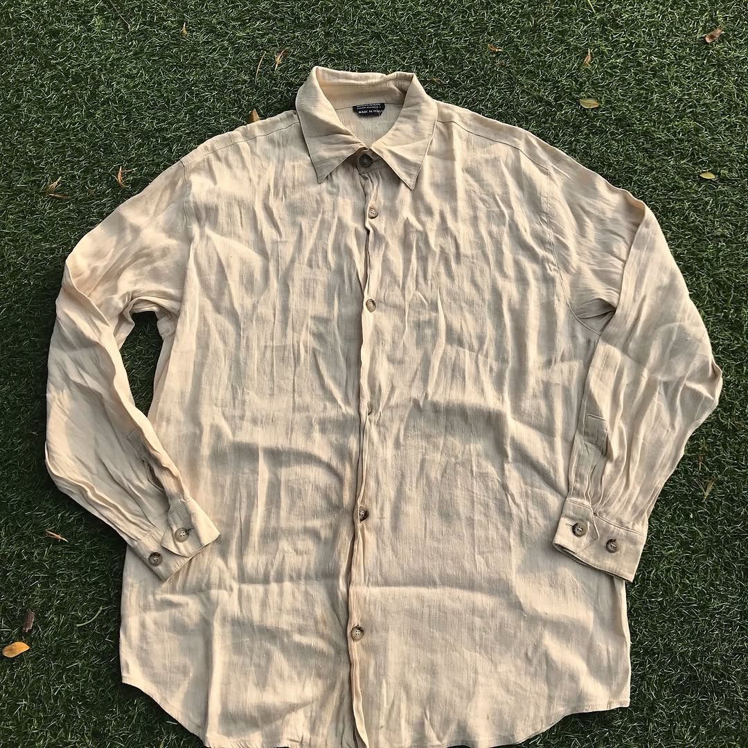 Armani × Giorgio Armani × Vintage Vintage Giorgio Armani Collezioni Men’s Shirt Size L Turquoi Size US M / EU 48-50 / 2 - 4 Thumbnail