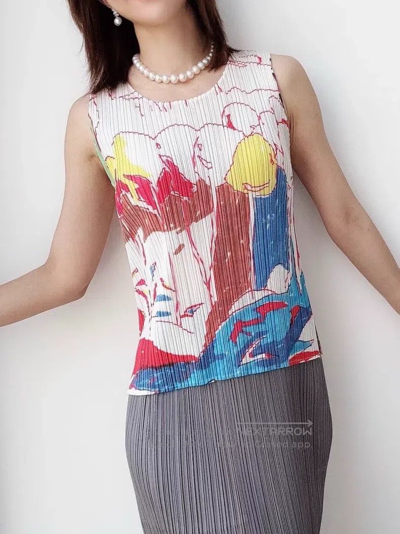 Issey Miyake Issey Miyake Blue and White Striped Color Block Dress Size S / US 4 / IT 40 - 7 Thumbnail