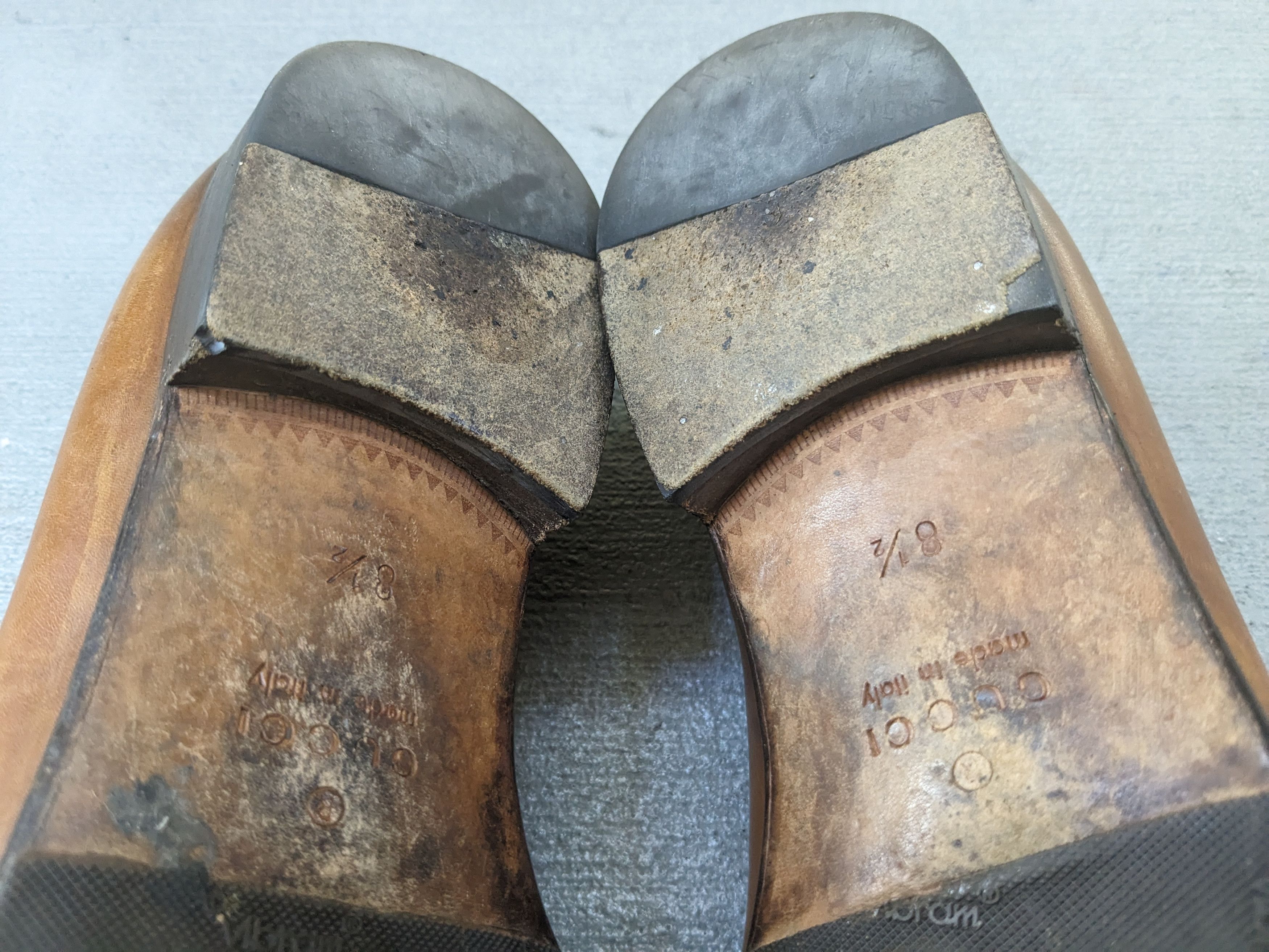 Gucci × Vintage Gucci Loafers Brown 9 Slip Ons Buckle GG Ombre Patina Size US 9 / EU 42 - 22 Thumbnail