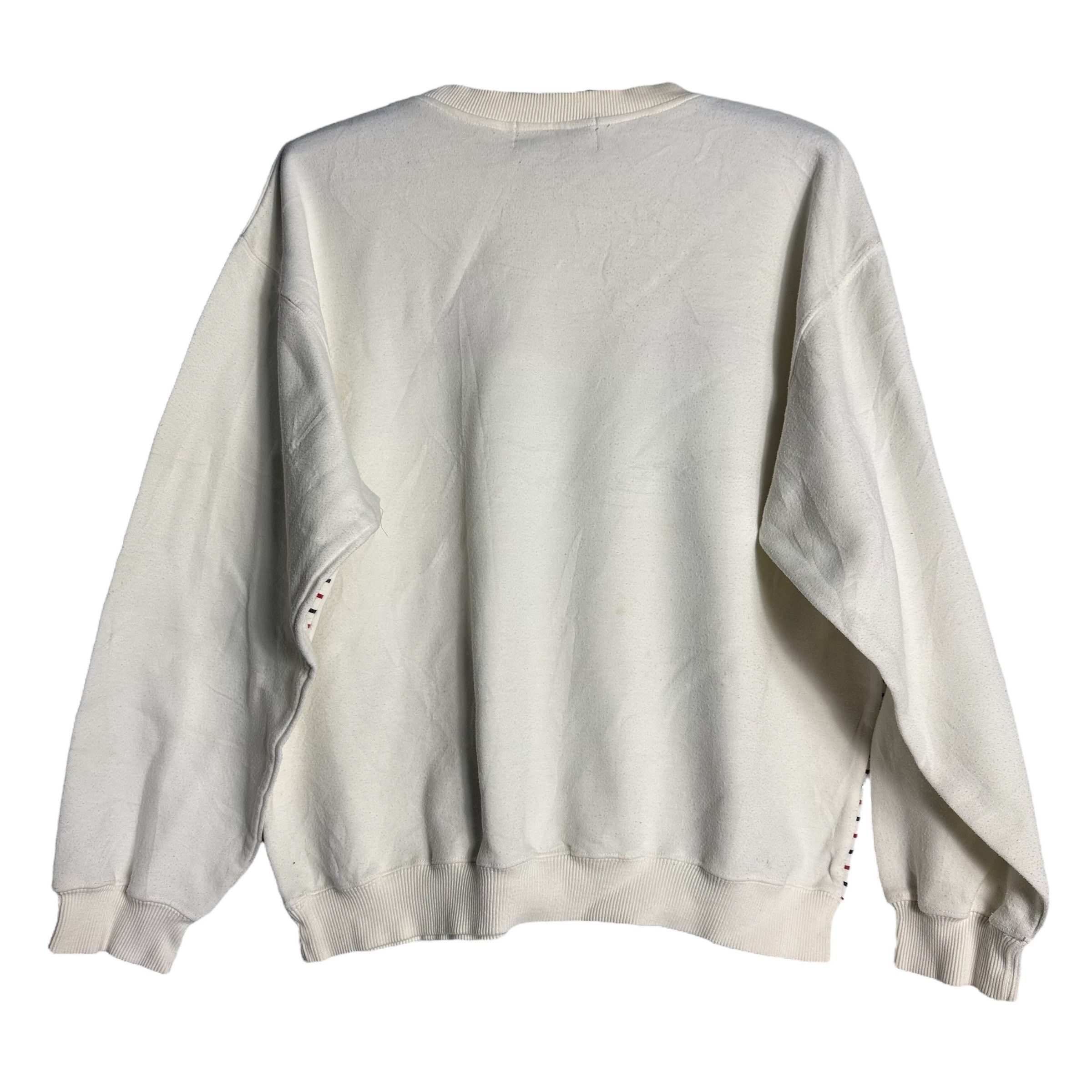 Pierre Cardin × Vintage 🔥RARE🔥Vintage Pierre Cardin Striped Spell Out Sweatshirt Size US L / EU 52-54 / 3 - 3 Thumbnail