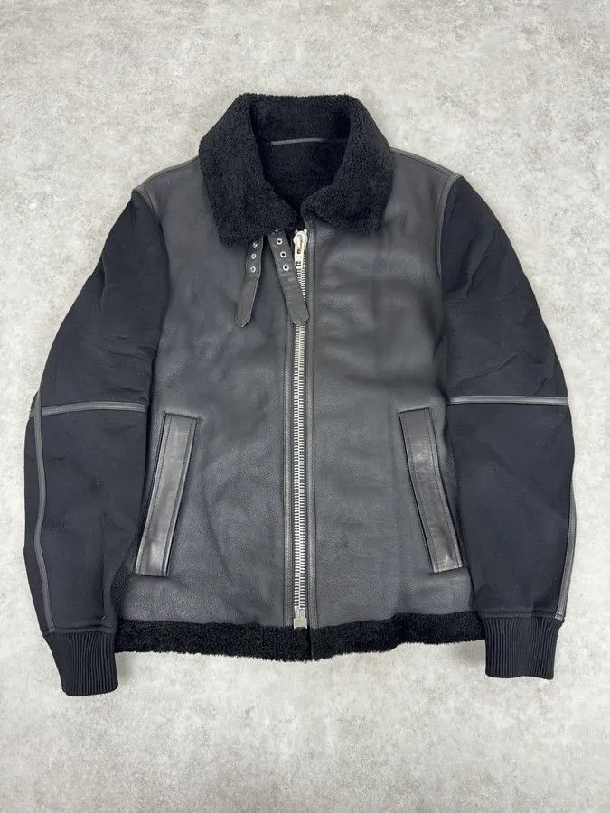 Givenchy AW2015 Givenchy Black Shearling Collar Leather Jacket by Riccardo Tisci Size US L / EU 52-54 / 3 - 1 Thumbnail