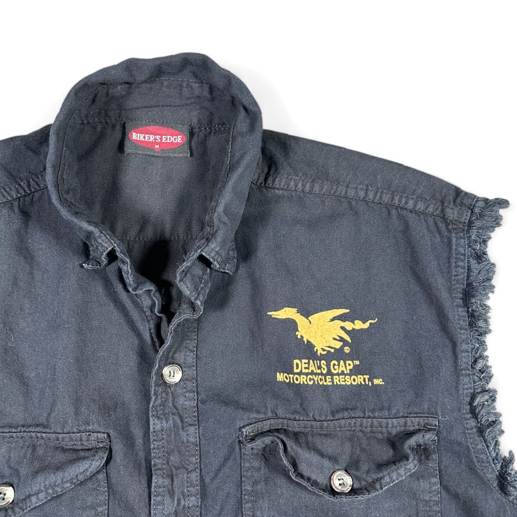 Gap VINTAGE Bikers Edge Dragon Deals Gap Shirt Adult MEDIUM Black 90s Motorcycle Rocker Moto Size US M / EU 48-50 / 2 - 3 Thumbnail