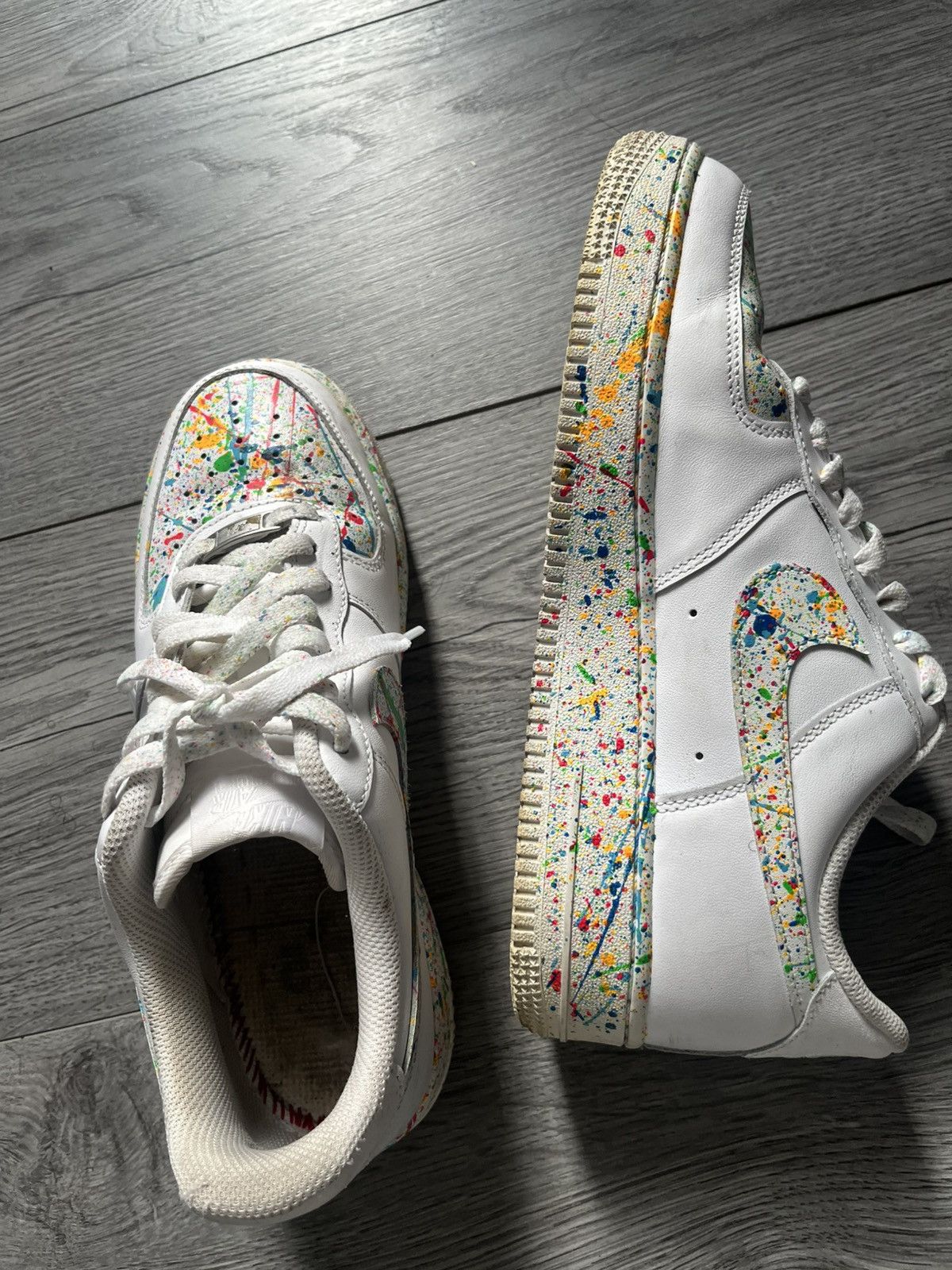 Nike Air force 1s plaint splatter (special edition) Size US 7.5 / EU 40-41 - 4 Thumbnail