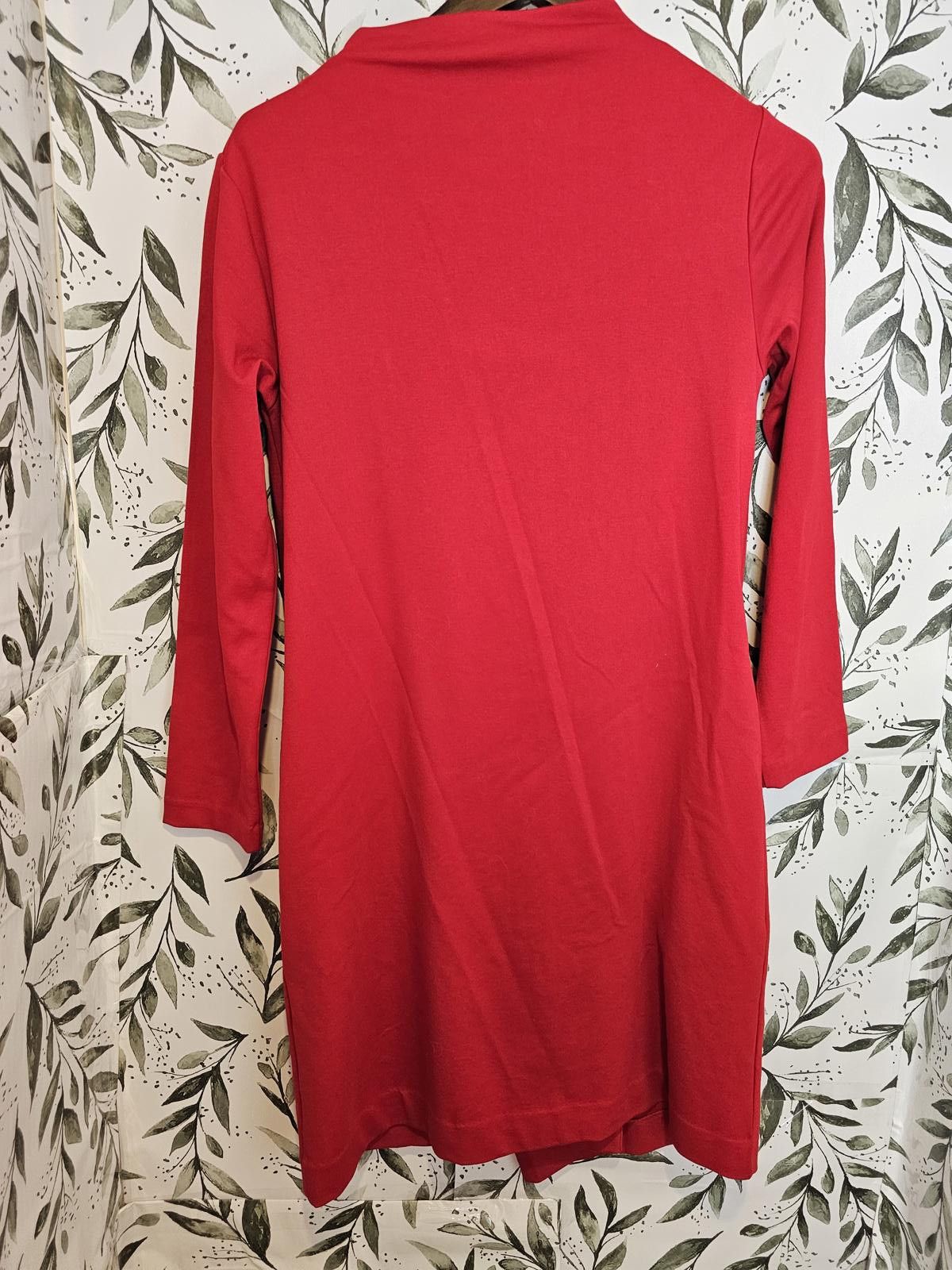 Other Joan Vass Dress Red Womens Size S Spandex Form Fitting Size S / US 4 / IT 40 - 6 Thumbnail