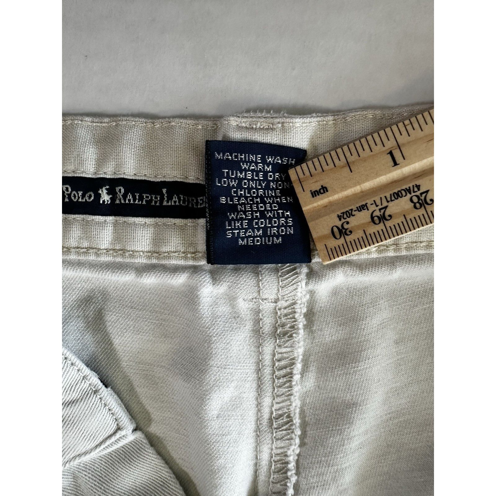 Polo Ralph Lauren Polo Ralph Lauren Classic Chino Tyler Shorts Cream Sz 42 Size US 42 / EU 58 - 11 Thumbnail