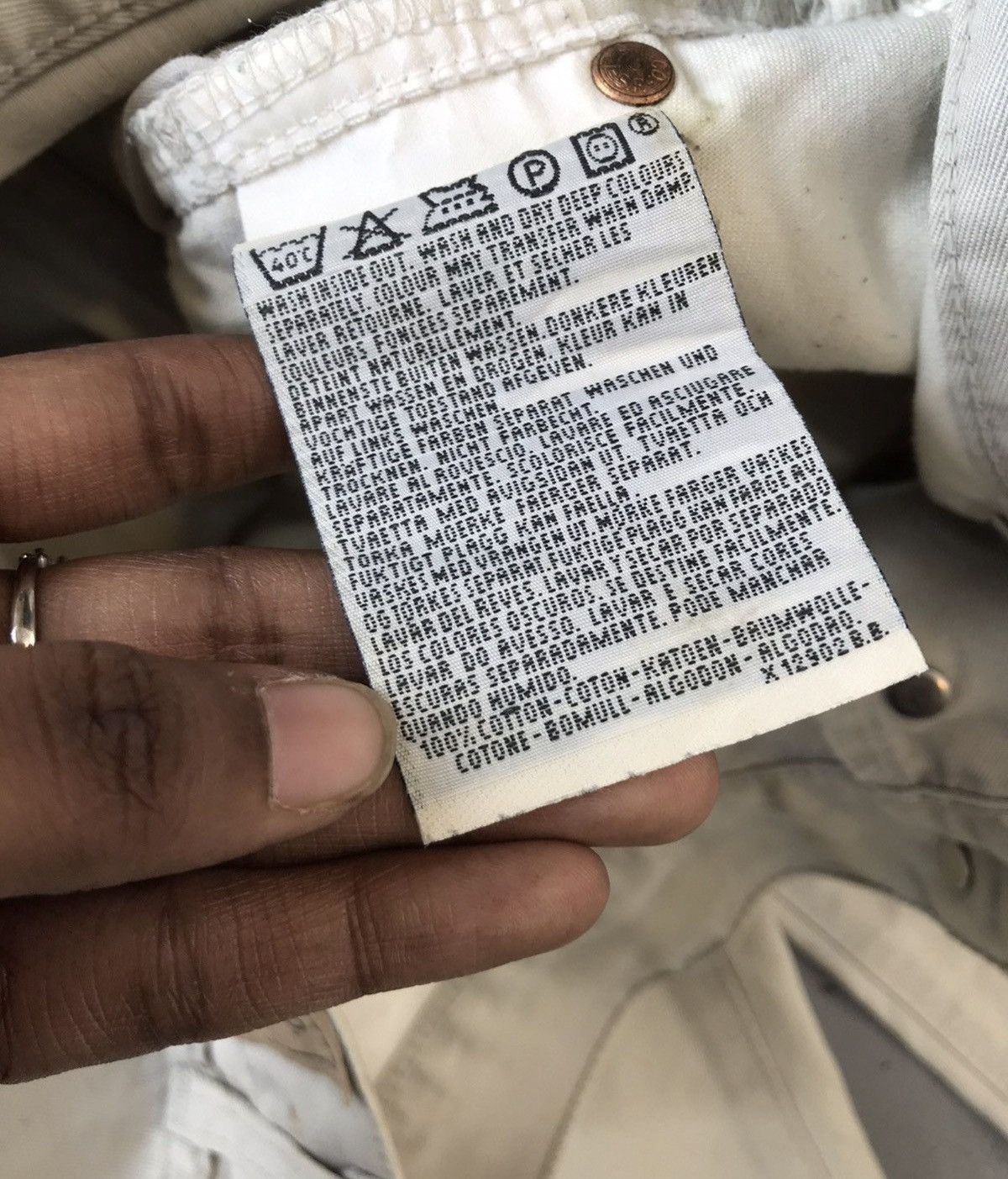 Levi's Vintage levis white tab off white denim Size US 32 / EU 48 - 5 Thumbnail