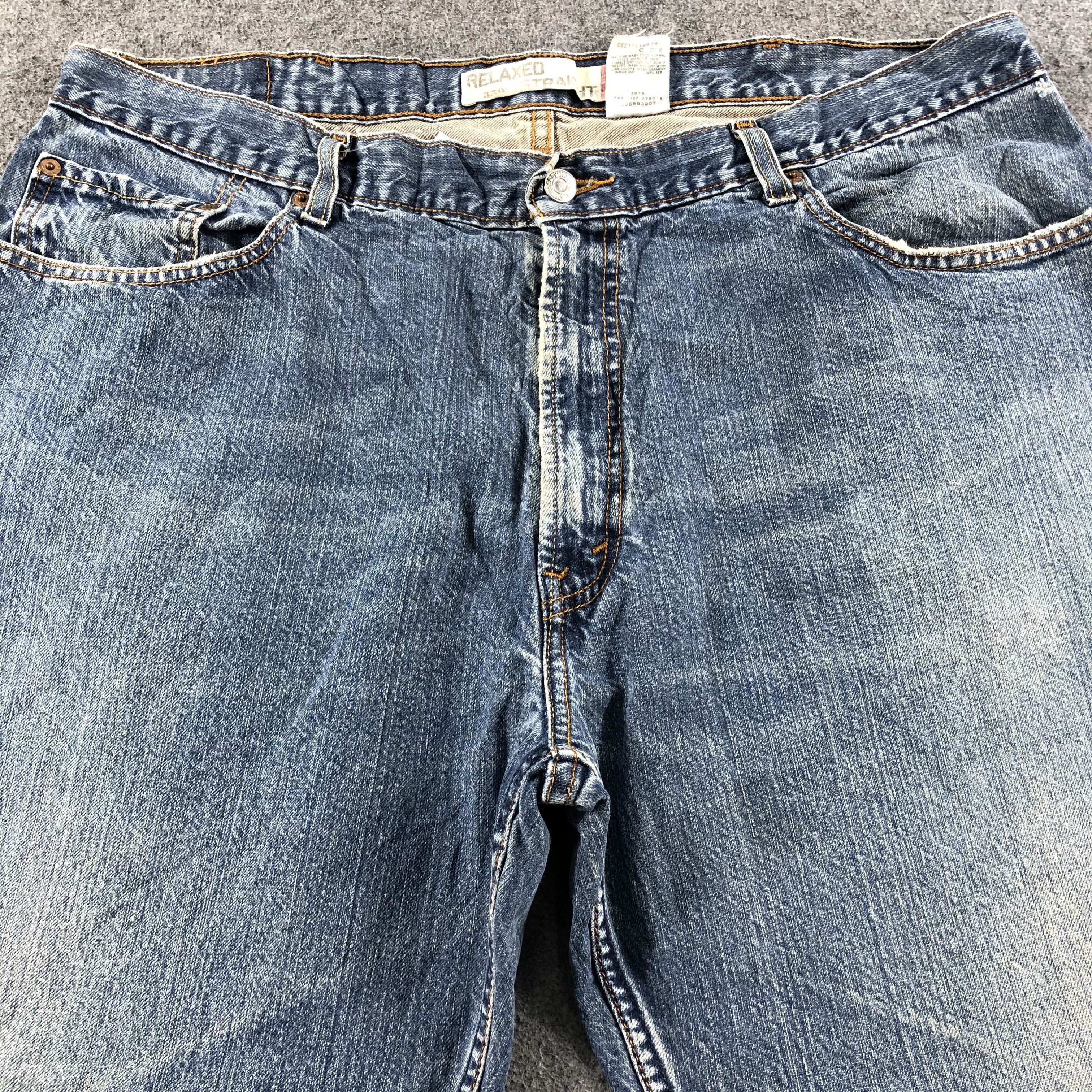 Levi's Vintage Blue Wash Levis 559 Jeans-J2677 Size US 39 - 3 Thumbnail