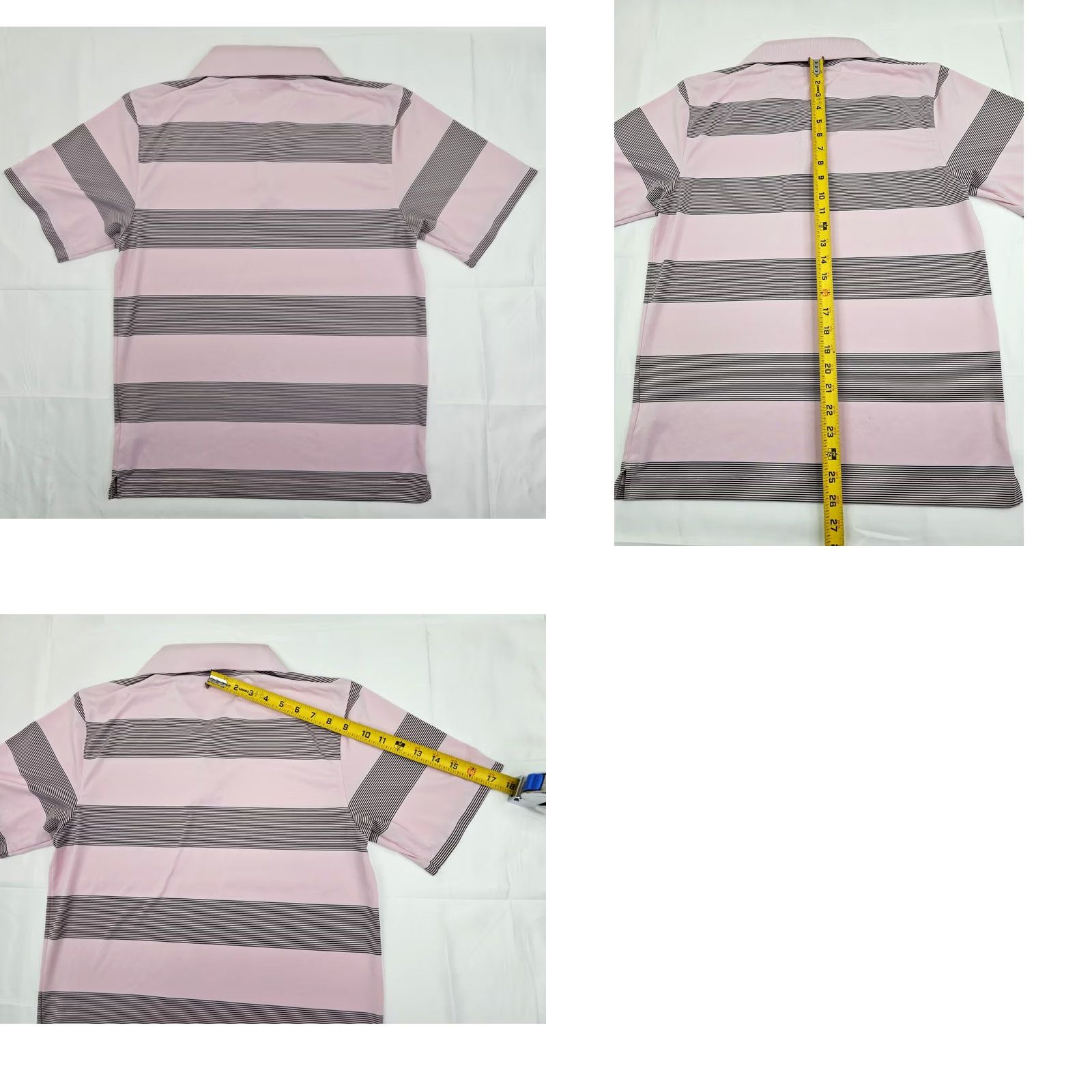 Nike Nike Golf Dri-FIT Polo Shirt Men S Pink Black Stripe Wicking Polo Shirt Size US S / EU 44-46 / 1 - 8 Thumbnail