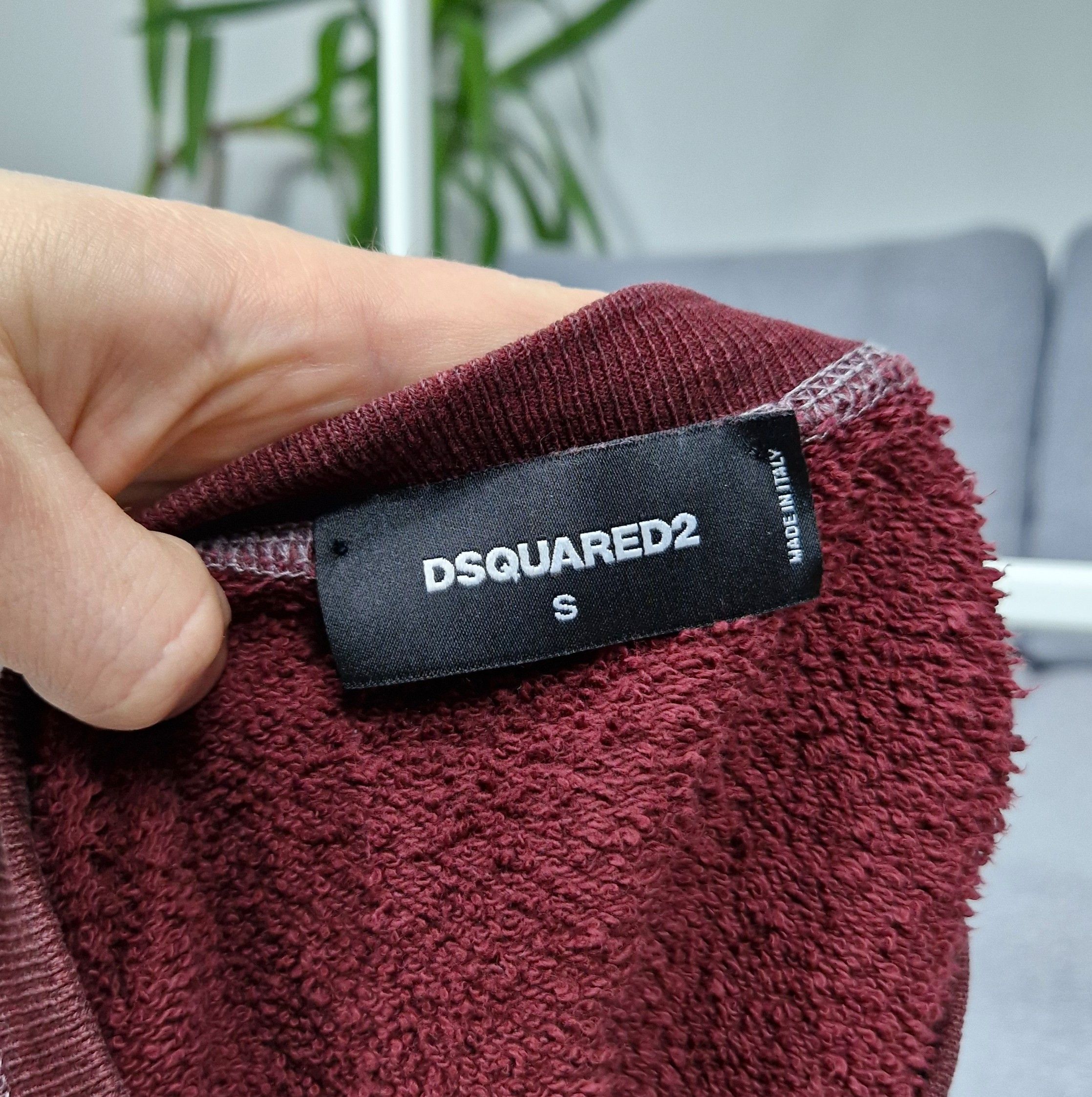 Dsquared2 Dsquared2 Burgundy "The Caten Peak" Printed Sweatshirt Size US S / EU 44-46 / 1 - 8 Thumbnail