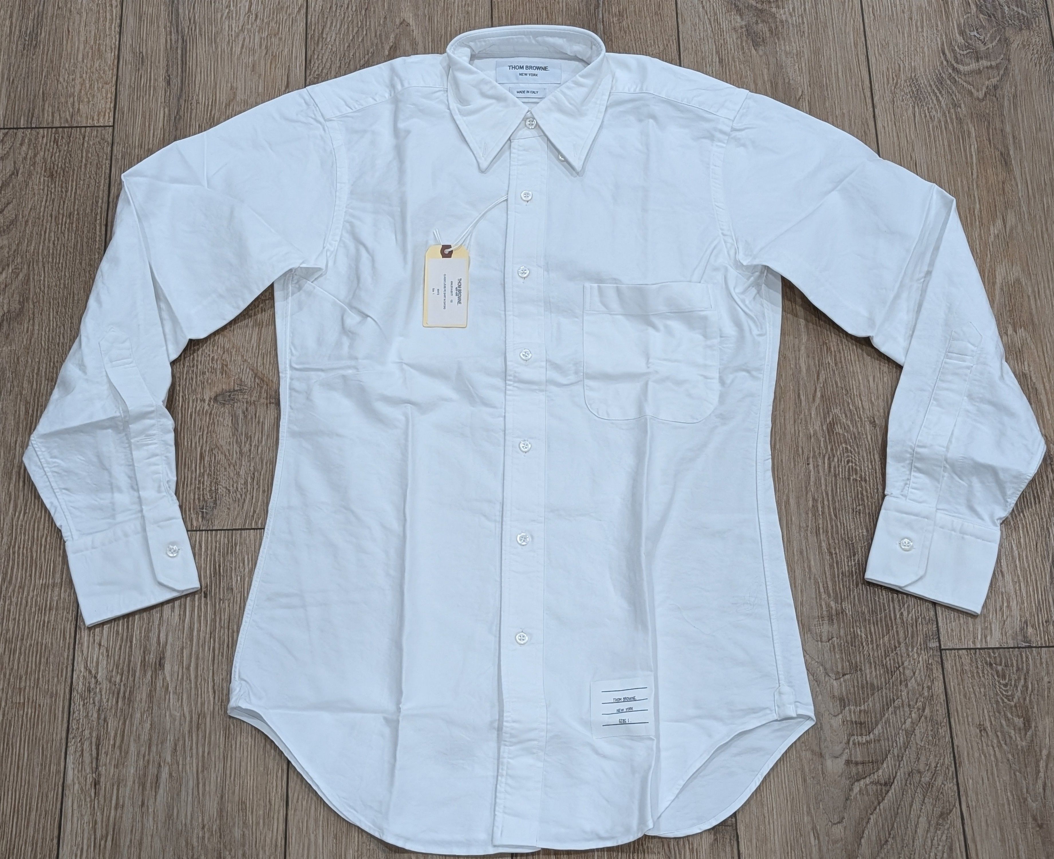 Thom Browne THOM BROWNE Pocket Cotton Button Up Shirt White 2 - Medium Size US M / EU 48-50 / 2 - 1 Thumbnail