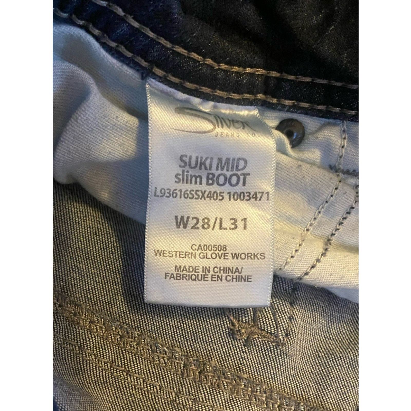 Silver Jeans Co. Silver Slim Bootcut Women’s Ankle Jeans 28, 26’ Inseam Size 28" / US 6 / IT 42 - 3 Thumbnail