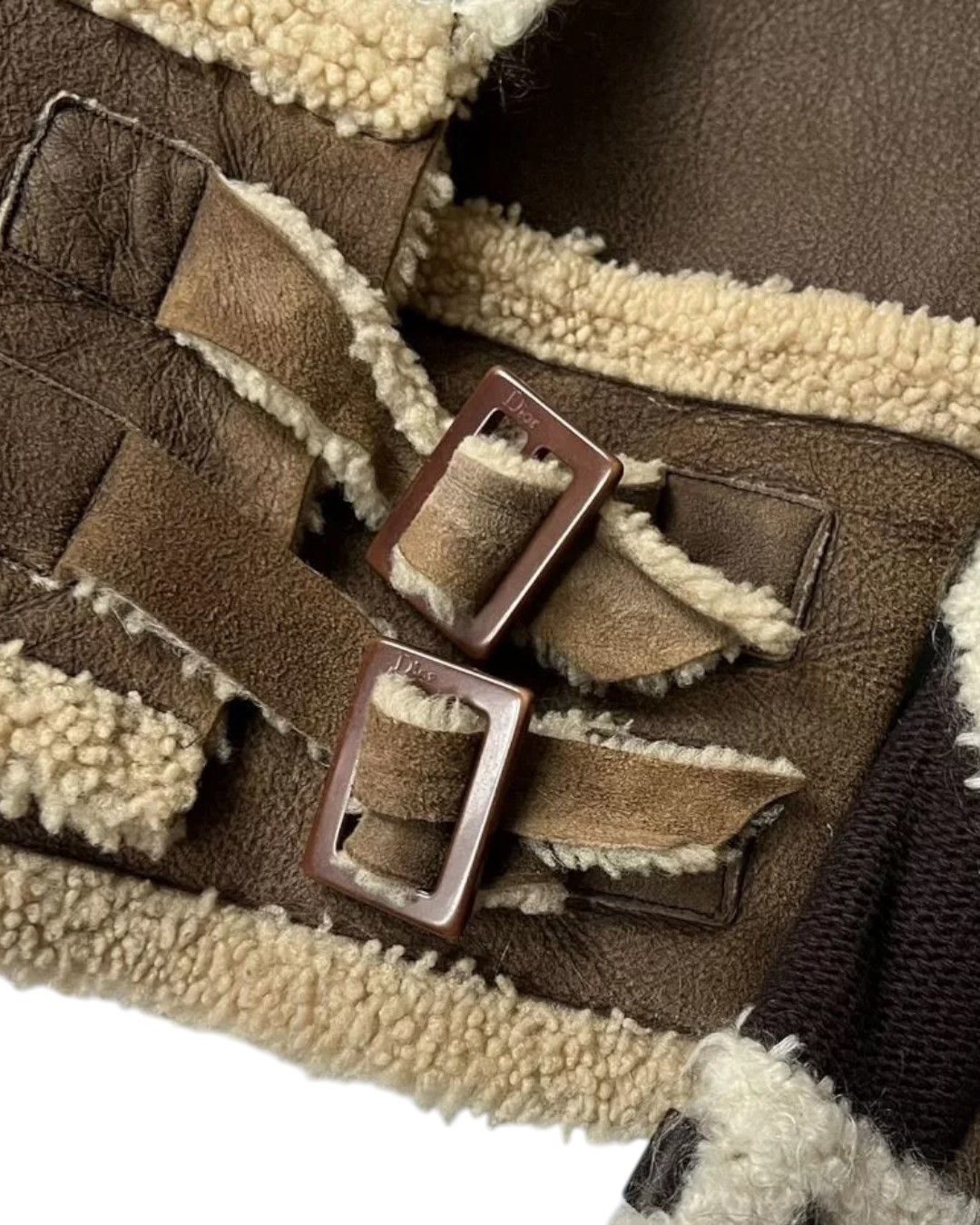 Christian Dior Monsieur F/W 2005 DIOR BY JOHN GALLIANO SHEARLING LEATHER JACKET Size S / US 4 / IT 40 - 7 Thumbnail