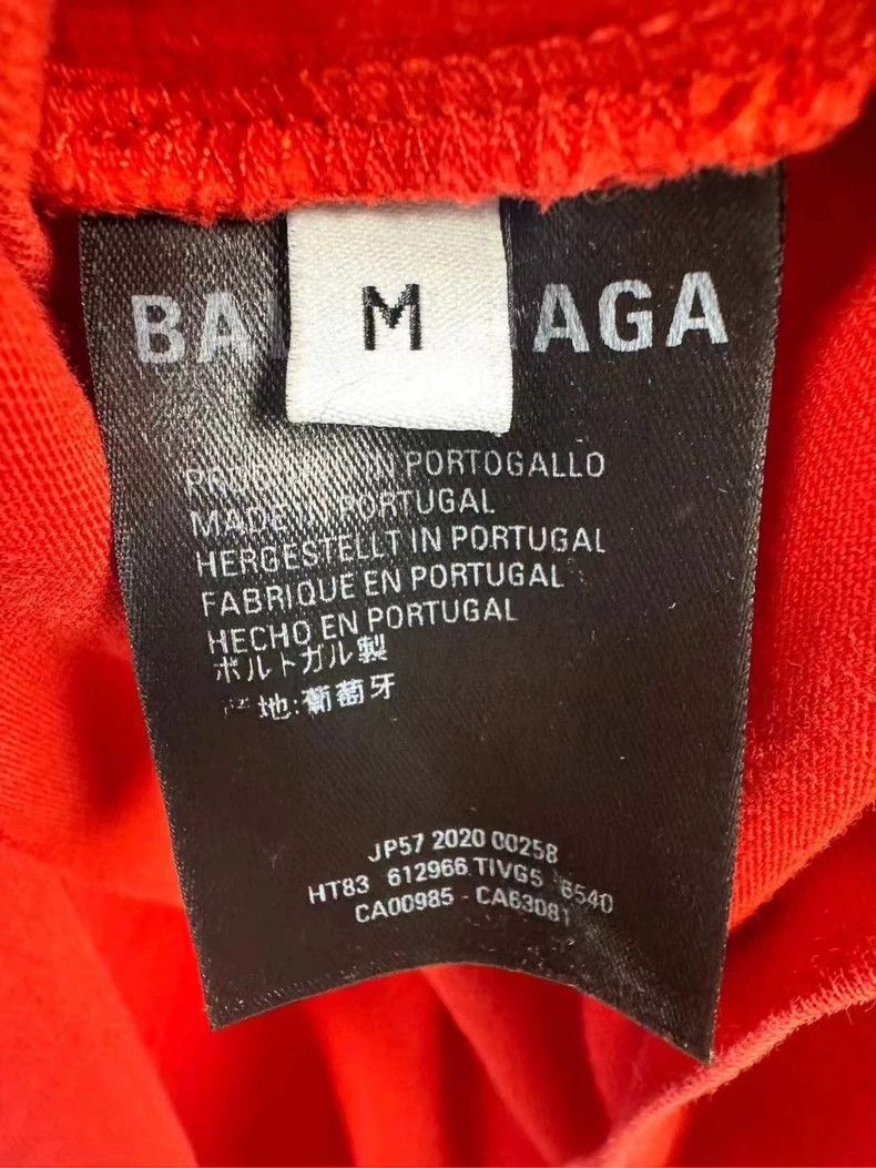 Balenciaga Balenciaga Red front and back logo short sleeve Size US M / EU 48-50 / 2 - 4 Thumbnail