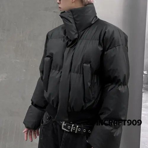VIBE Black Long Neck Puffer Jacket Size US M / EU 48-50 / 2 - 2 Thumbnail