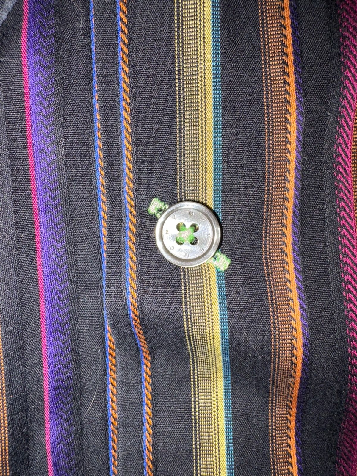 Givenchy VTG Givenchy 4G Logo Rainbow Stripe Shirt Size 105 (L) Size US L / EU 52-54 / 3 - 7 Thumbnail