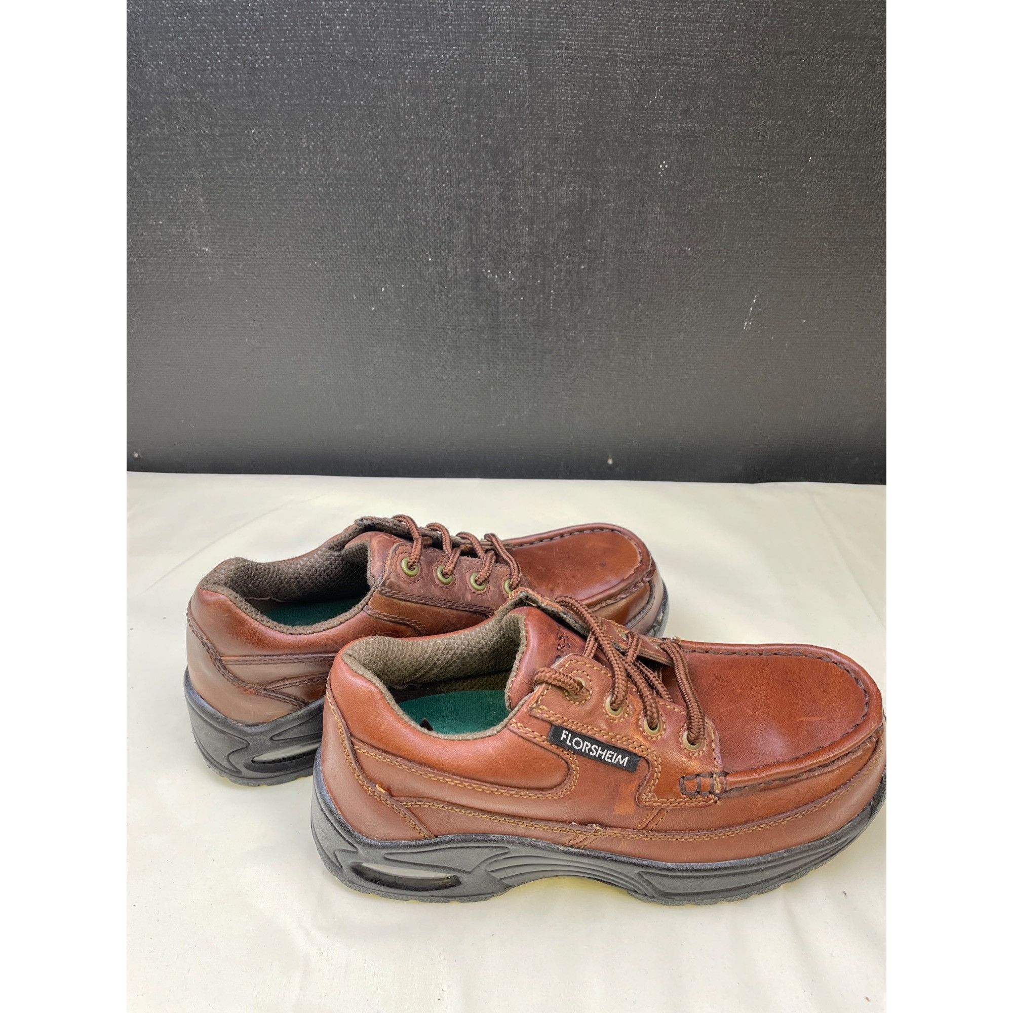 Florsheim Florsheim Unisex Brown Leather Eurocasual Oxfords/ Shoe Size Size US 5.5 / EU 38 - 4 Thumbnail