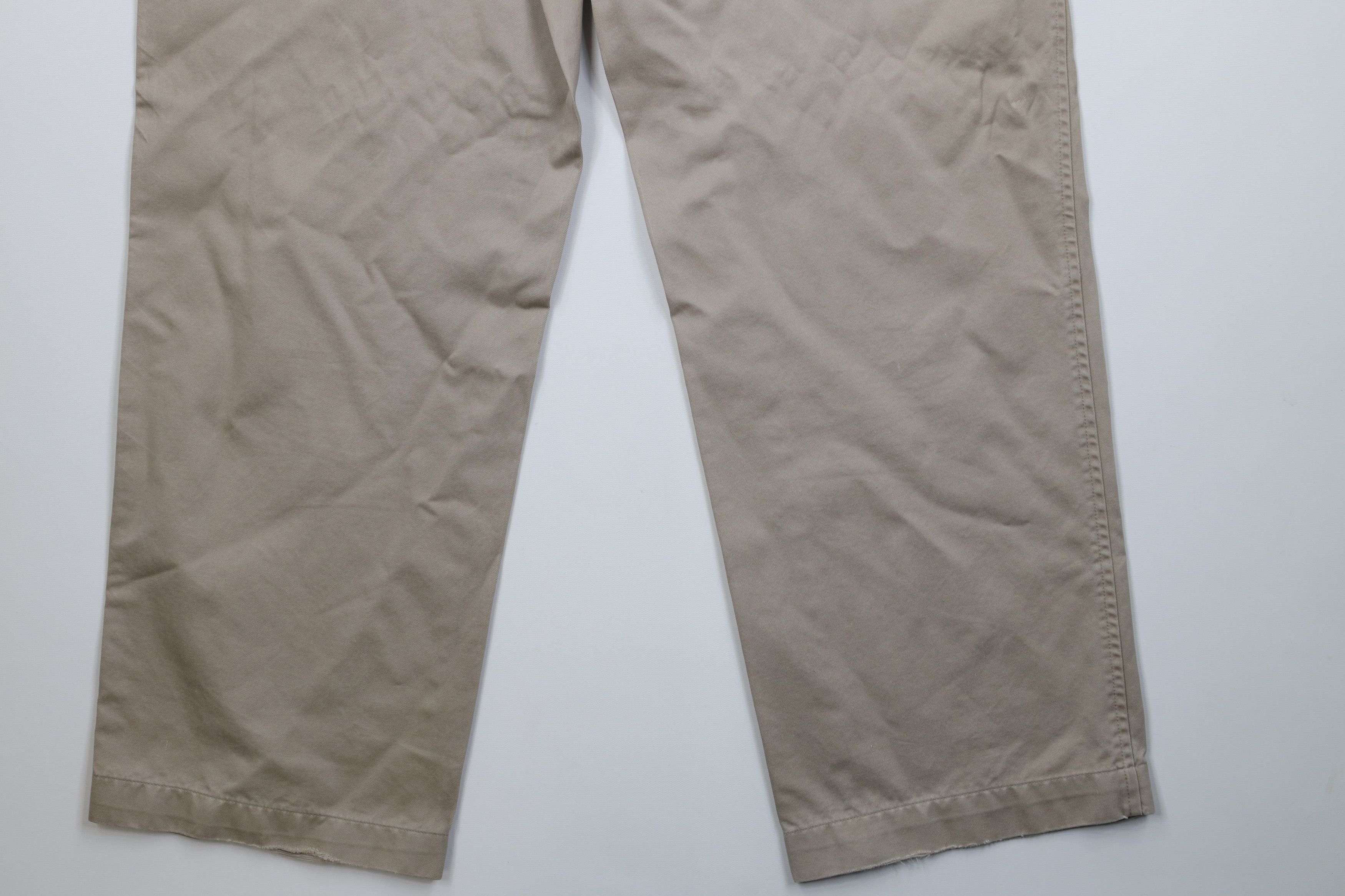 Gap Vintage Y2K Gap Relaxed Fit Wide Leg Chino Pants Beige Size US 34 / EU 50 - 14 Thumbnail