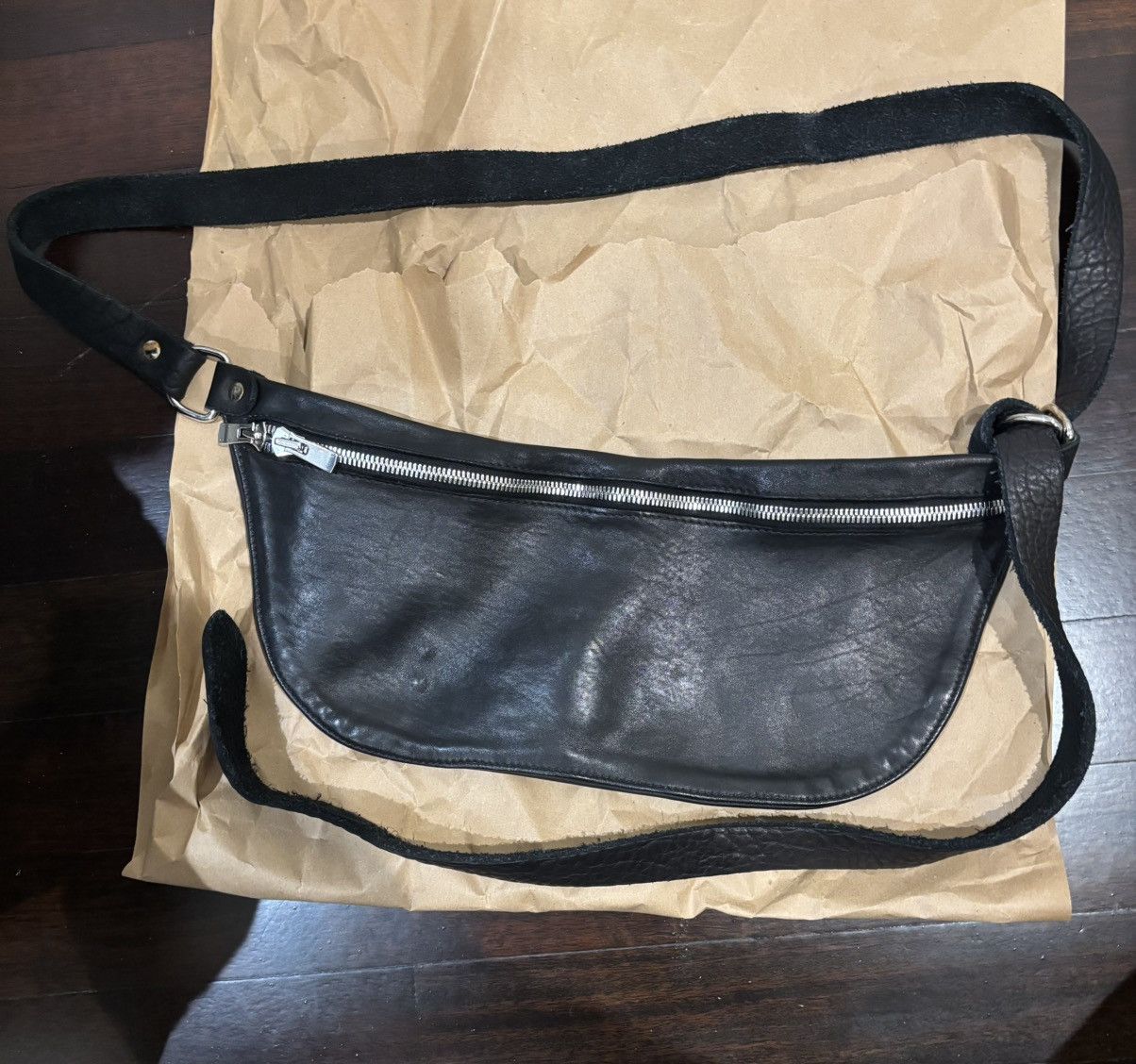 Guidi Q10 black belt bag for Men and Women | UJNG