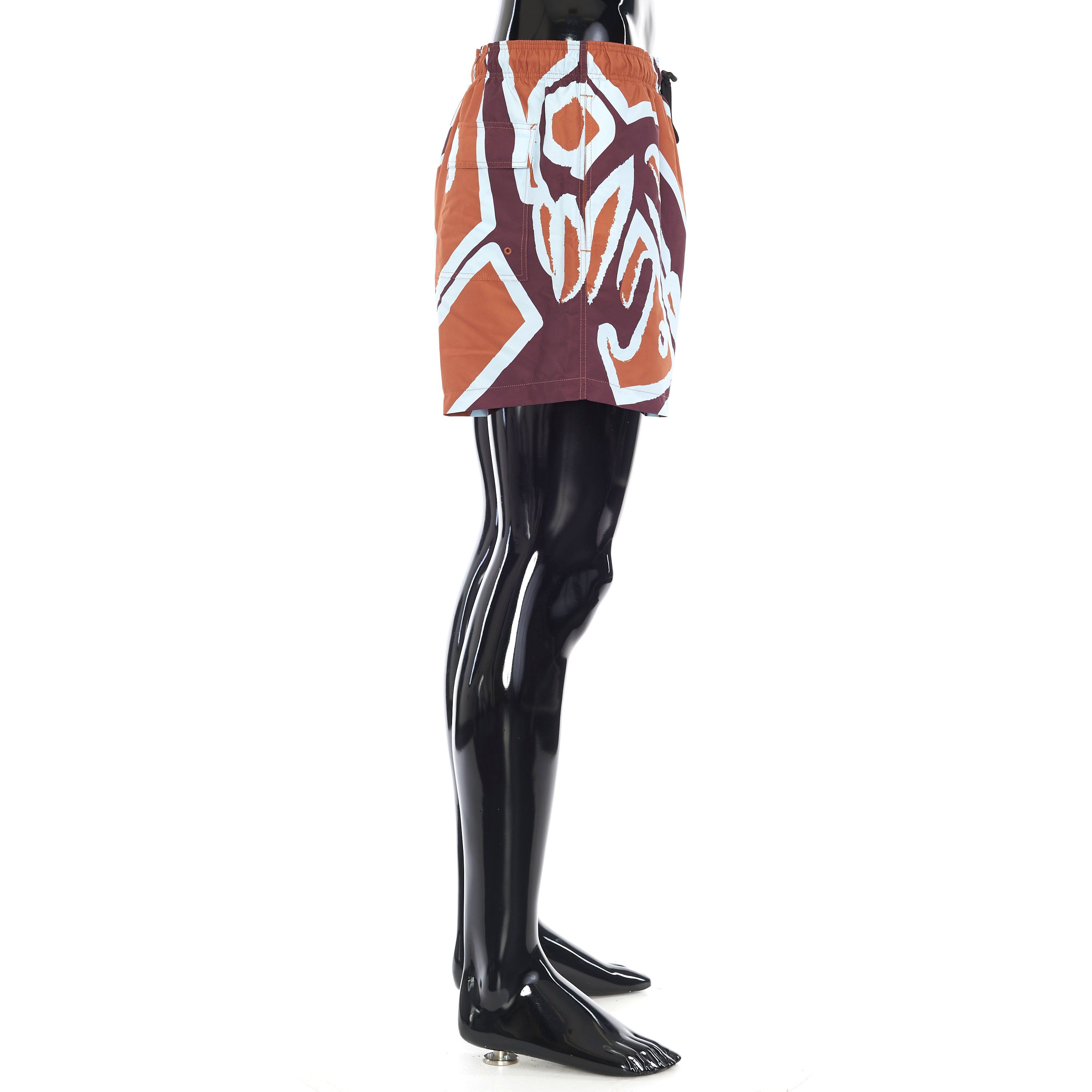Berluti Swim Shorts Bottoms In Orange With Giant Scritto Print Size US 34 / EU 50 - 7 Thumbnail