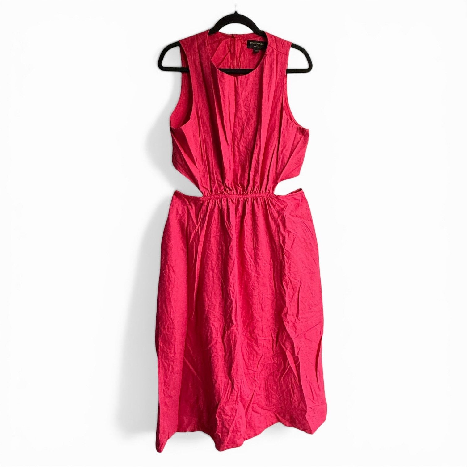 Banana Republic Banana Republic Linen Blend Cutout Midi Dress Size 14 Size XL / US 12-14 / IT 48-50 - 8 Thumbnail