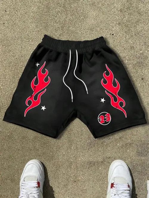 Japanese Brand Print Y2k Shorts DRIP summer Size US 36 / EU 52 - 1 Thumbnail