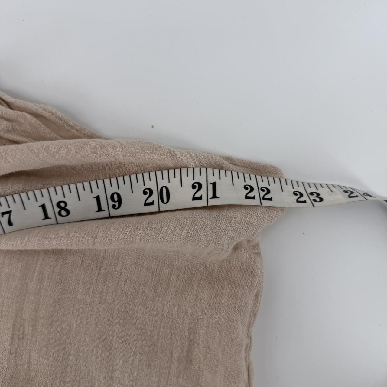 Aritzia Aritzia Community Beige Cotton Linen Halter Tie Neck Boho M Size M / US 6-8 / IT 42-44 - 5 Thumbnail