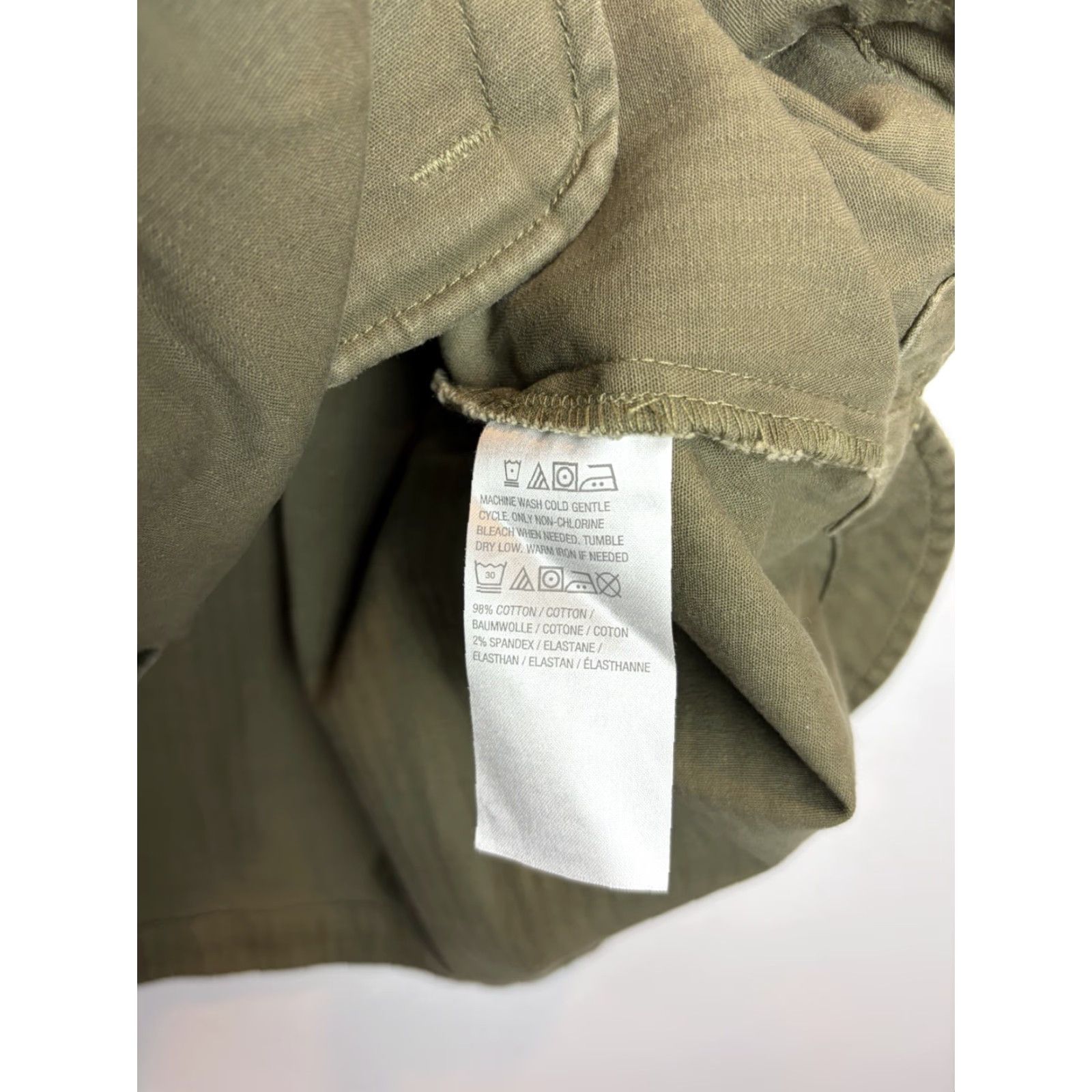 CO D&Co Jacket Womens 3X Green Denim Button Canvas Casual Full Button Size XXL / US 16-18 / IT 52-54 - 7 Thumbnail