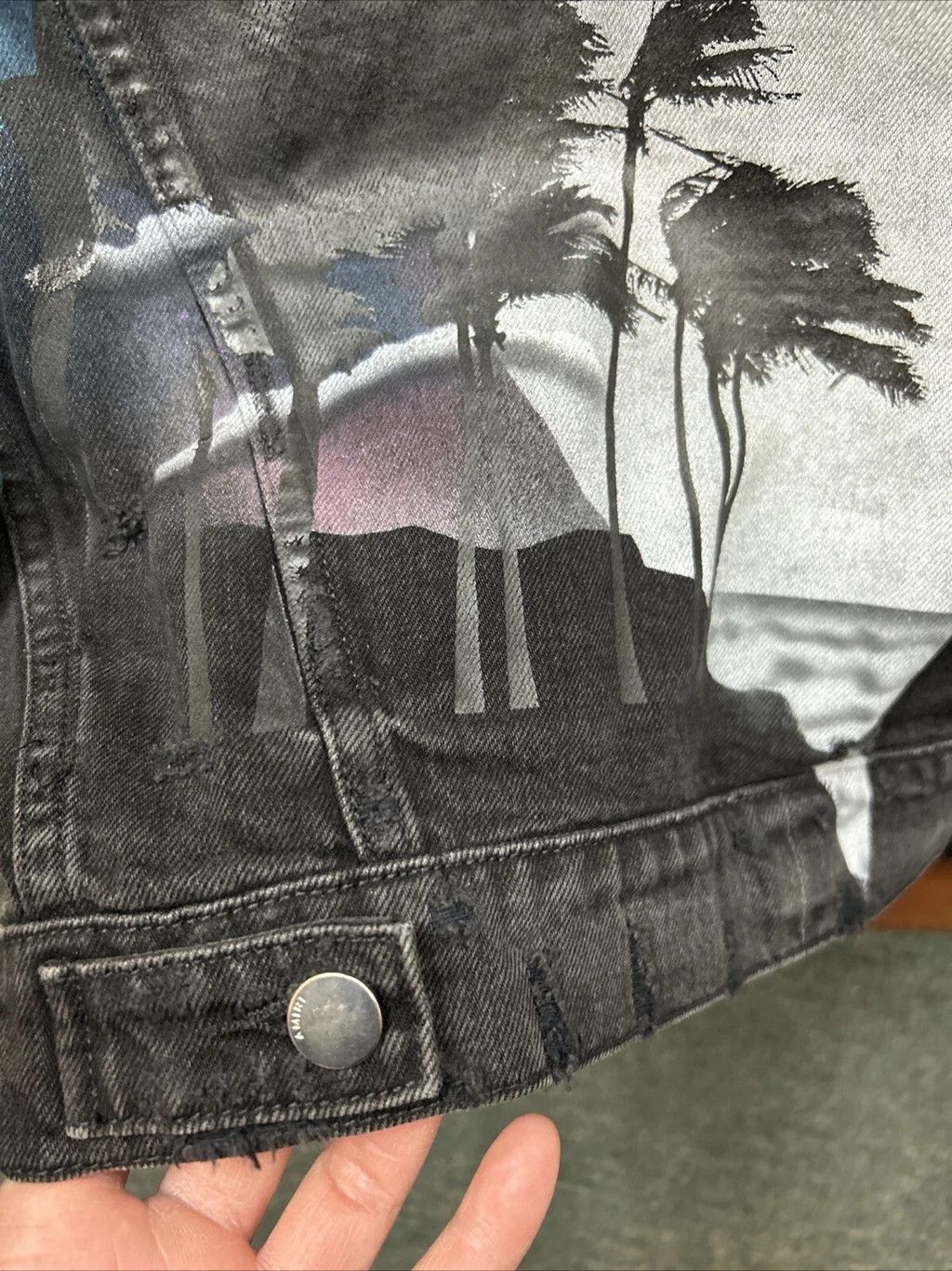 Amiri Amiri Season Sky Moon Wolf Black Denim Size US S / EU 44-46 / 1 - 13 Thumbnail