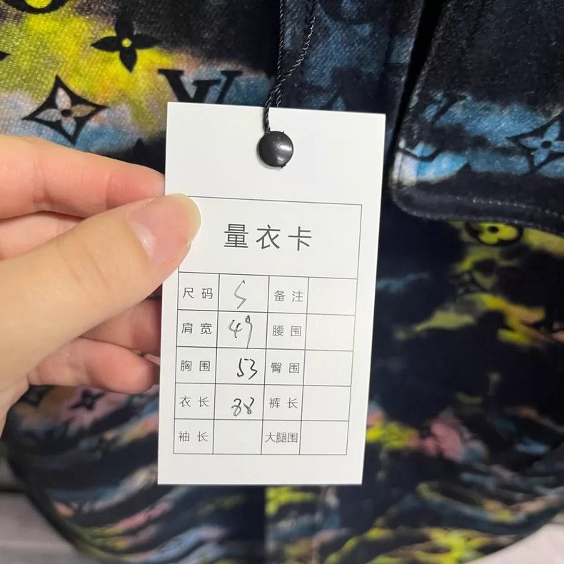 Louis Vuitton LOUIS VUITTON Black Dazzling Laser and Old Flower Denim shi Size US S / EU 44-46 / 1 - 5 Thumbnail
