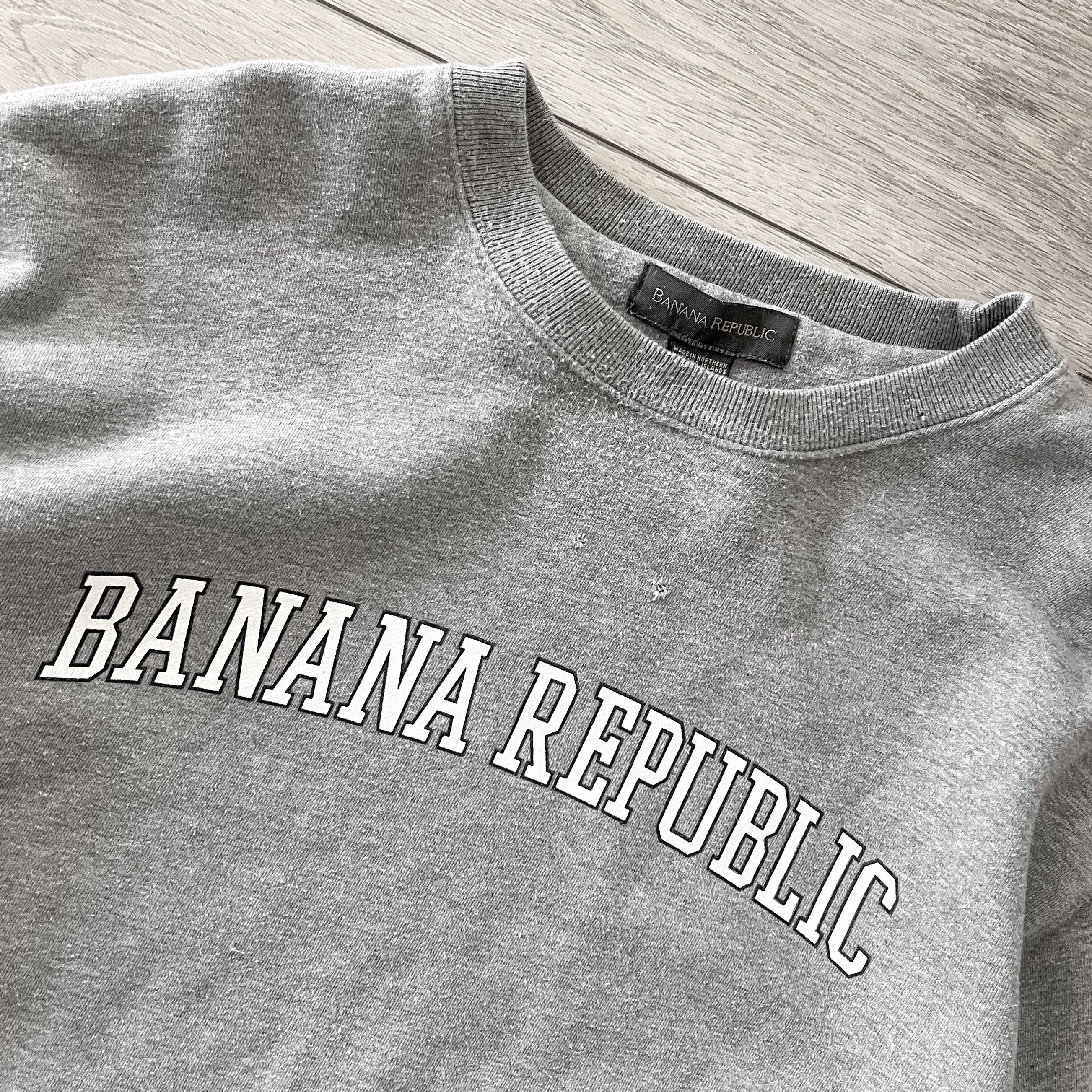 Vintage Vintage Banana Republic Spellout Logo Crewneck Sweatshirt Size US XL / EU 56 / 4 - 4 Thumbnail