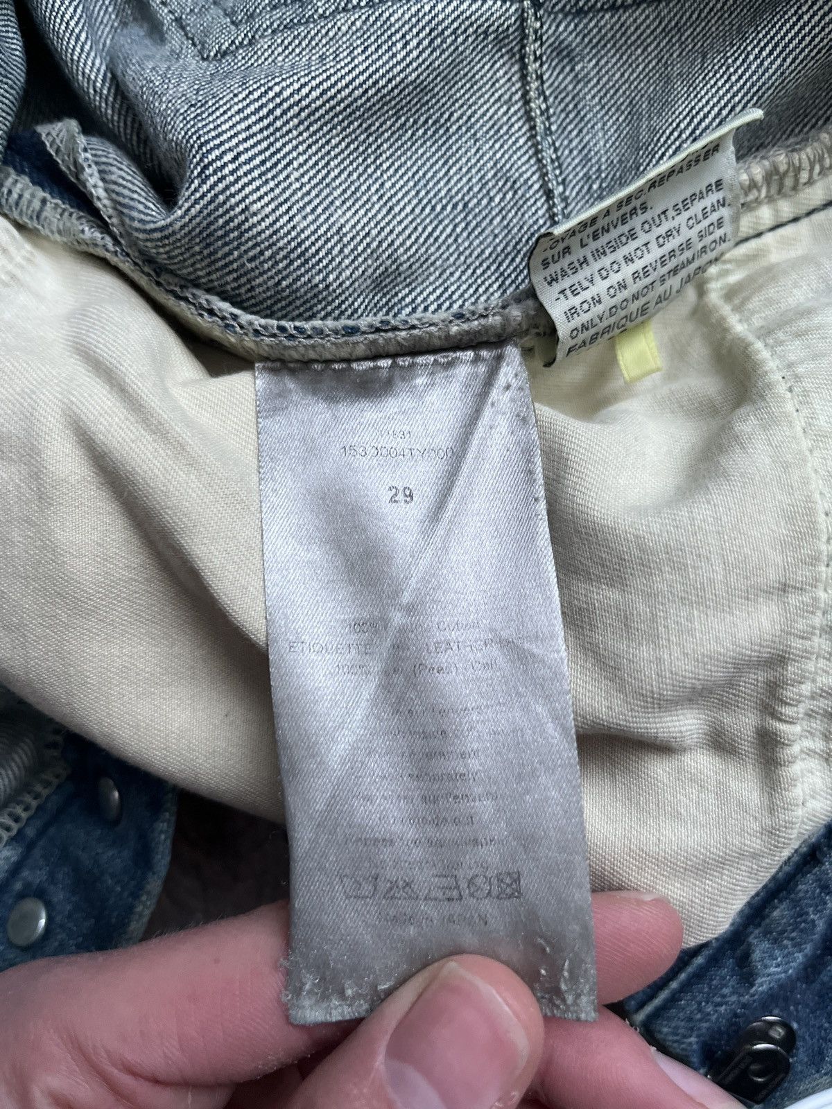 Dior Dior KVA waxed mud wash jeans Size US 29 - 13 Thumbnail