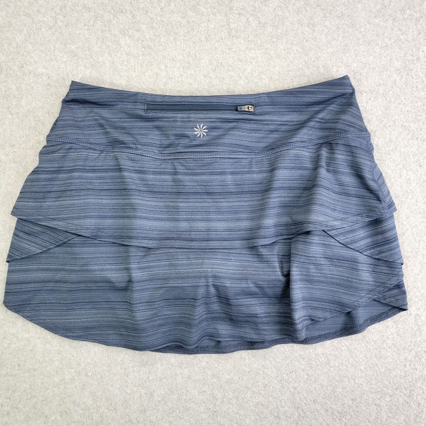 Athleta Athleta Skirt Womens S Ruffle Back Pockets Activewear Skort Skirt Blue Short Size 28" / US 6 / IT 42 - 2 Thumbnail