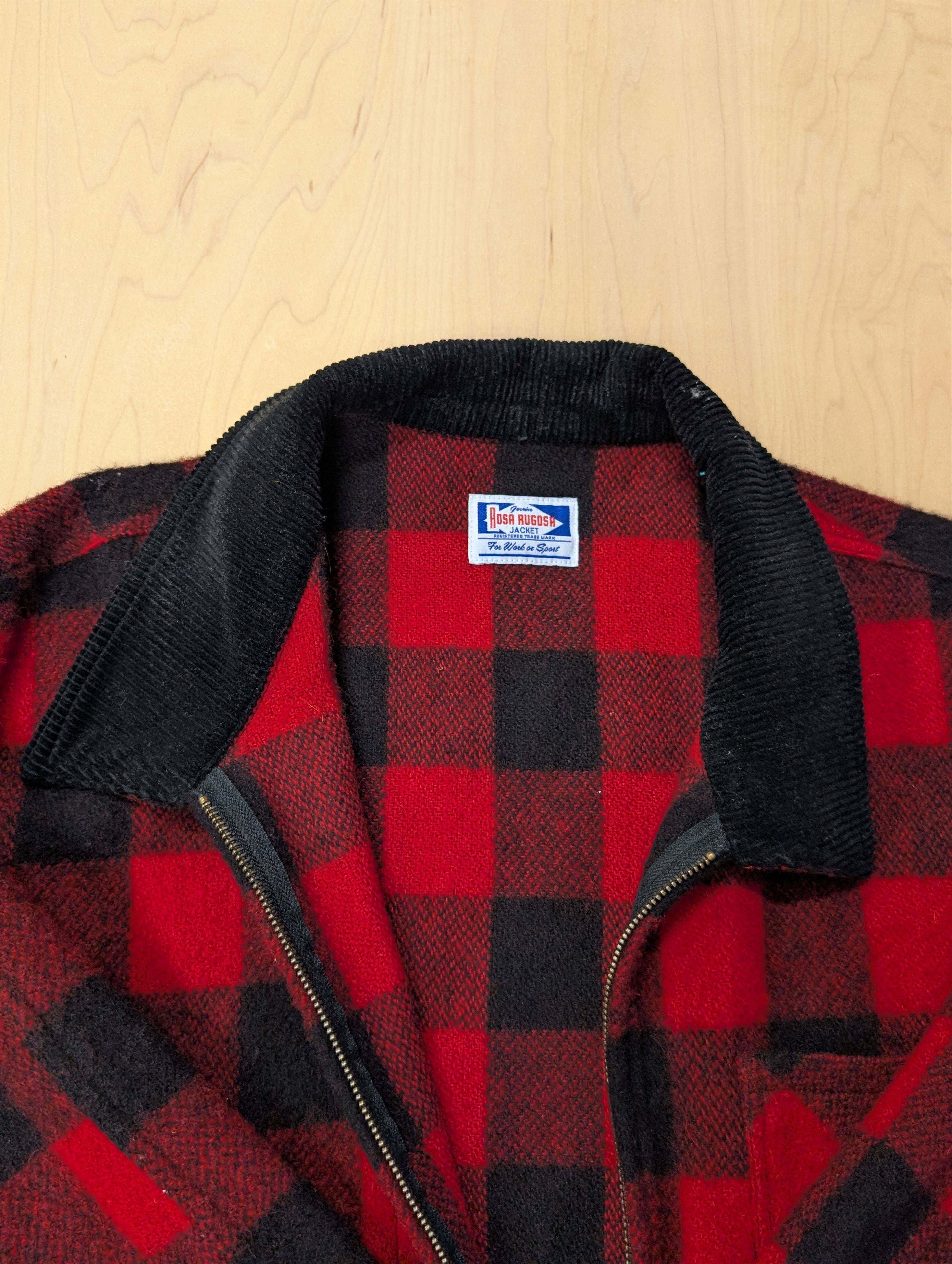 Rosa Rugosa Rosa Rugosa Red & Black Wool Plaid Jacket Size US XXL / EU 58 / 5 - 3 Thumbnail