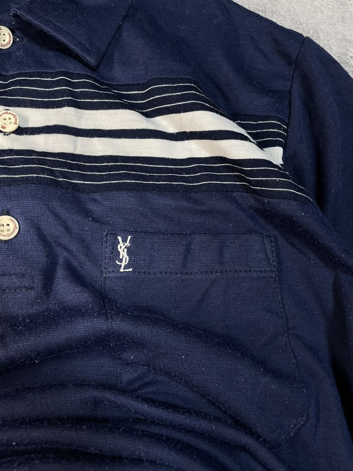 Other Vintage 80s Yves Saint Laurent YSL Sports Polo Shirt Size US XL / EU 56 / 4 - 7 Thumbnail