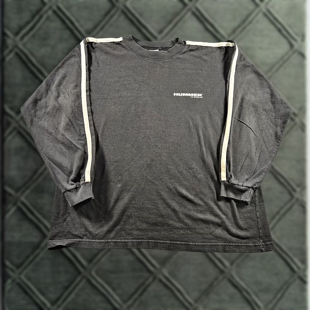 Vintage Hummer Shirt Mens Large Black Long Sleeve Like Nothing Else Graphic Badger Sport Size US L / EU 52-54 / 3 - 1 Thumbnail