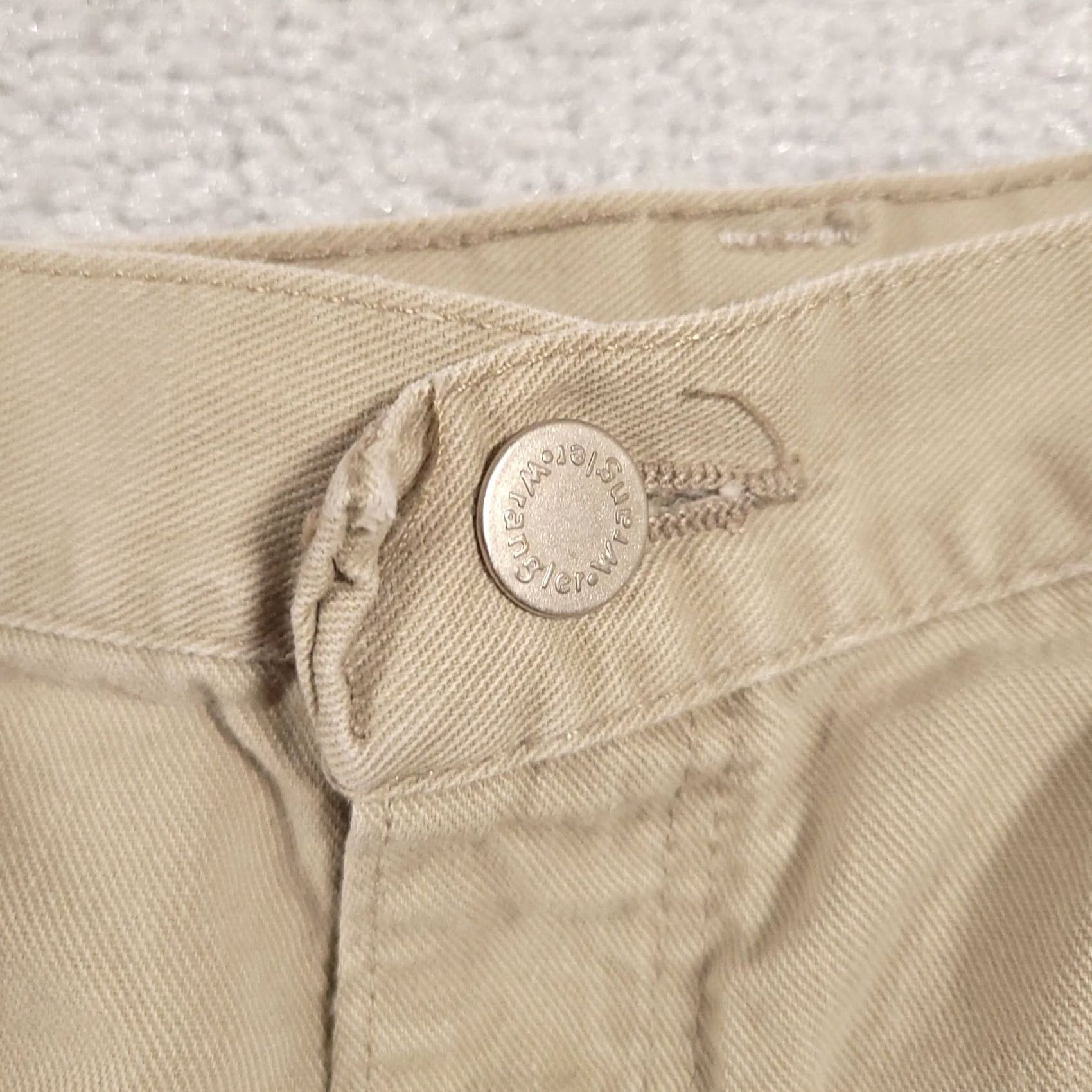Wrangler VINTAGE Wrangler Bermuda Denim Jean Shorts Mens 36 Khaki Tan Flap Pockets Camp USA Utility Workwear 90s Mens Size US 36 / EU 52 - 5 Thumbnail