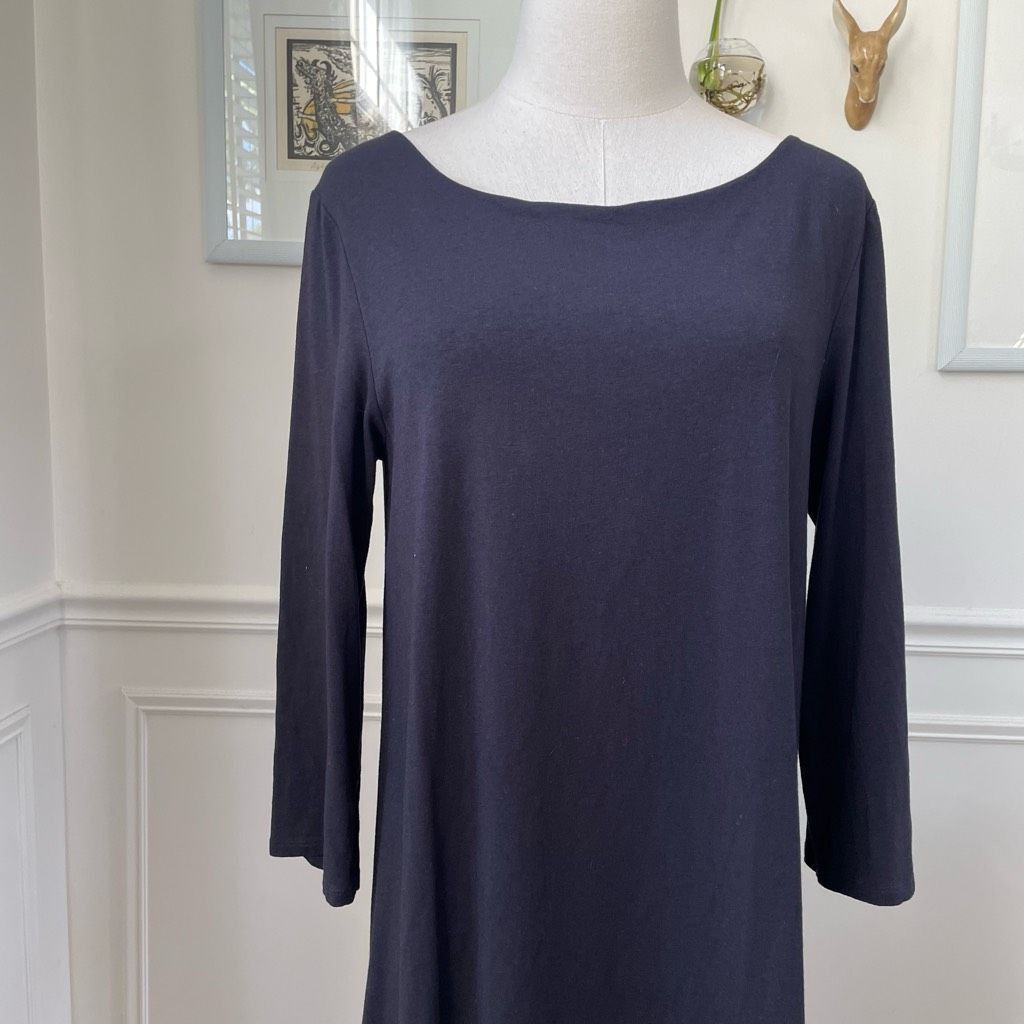 Other Garnet Hill Black Shift Dress Everyday M Size M / US 6-8 / IT 42-44 - 2 Thumbnail