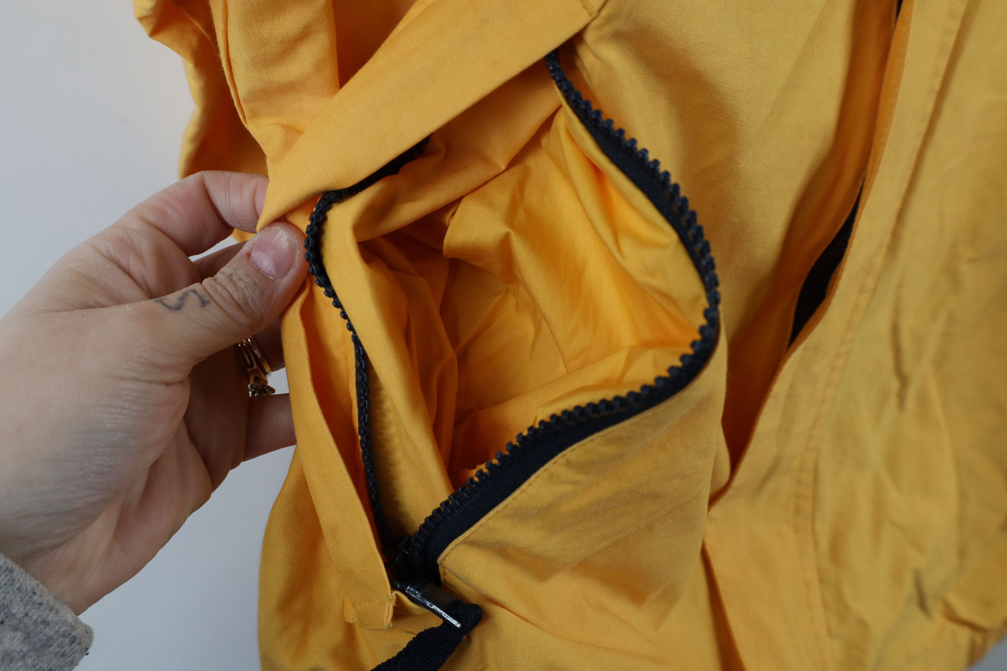 Nautica × Vintage Vintage 90s Nautica Sailing Hooded Windbreaker Jacket Yellow Size US L / EU 52-54 / 3 - 7 Thumbnail