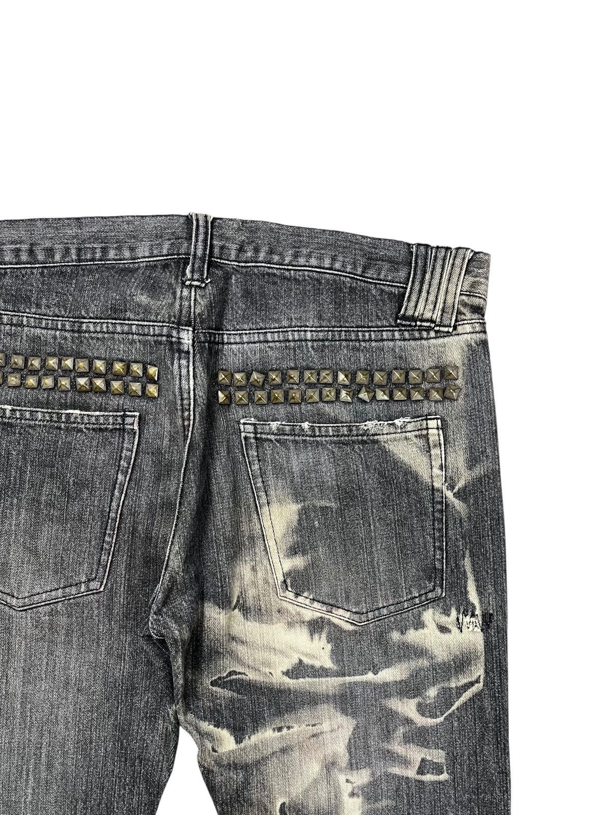 BUFFALO BOBS 2000s Edge Rupet - Rockstar Ripped Denim Pants Size US 29 - 9 Thumbnail
