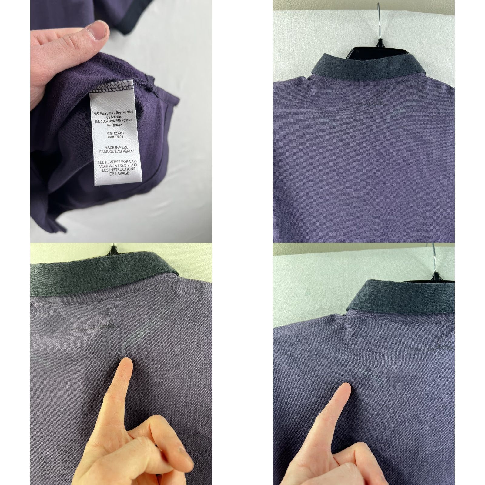 TravisMathew Travis Mathew Polo Shirt Mens Medium Purple Lightweight Short Sleeve Golf Casual Activewear Shirt Polo Size US M / EU 48-50 / 2 - 8 Thumbnail