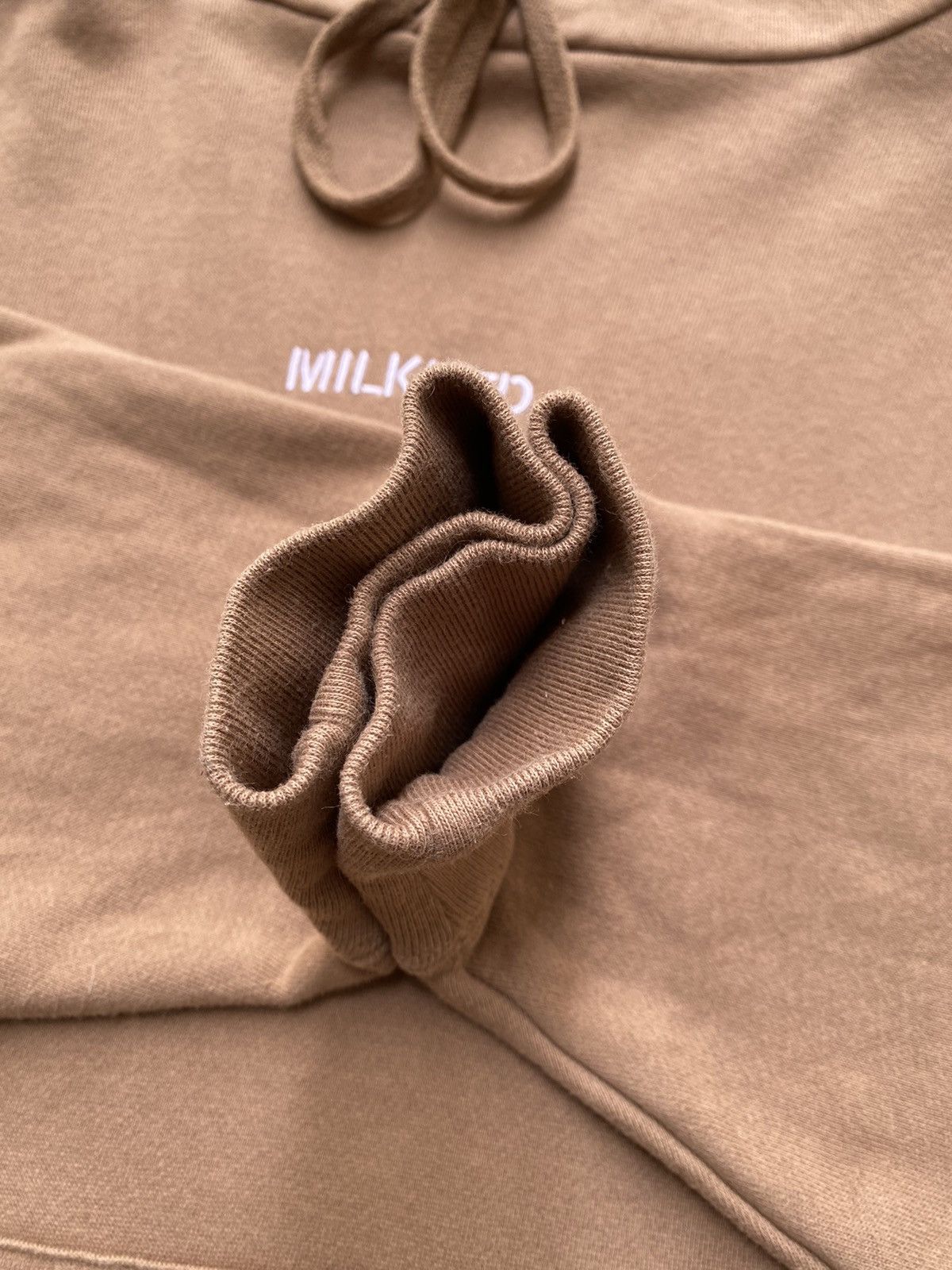 Japanese Brand Vintage Milkfed. Boxy Light Brown Pullover Hoodie Size US L / EU 52-54 / 3 - 4 Thumbnail