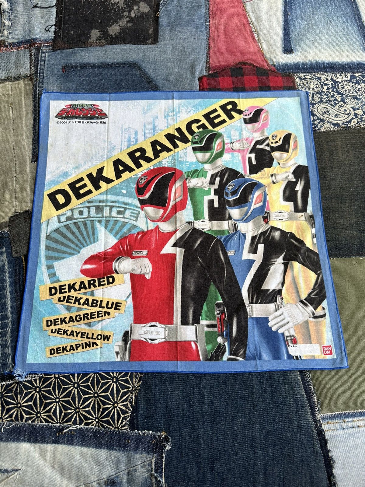 Vintage Dekaranger Bandai Hero Handkerchief/ Neckerchief/ Bandana Size ONE SIZE - 1 Thumbnail