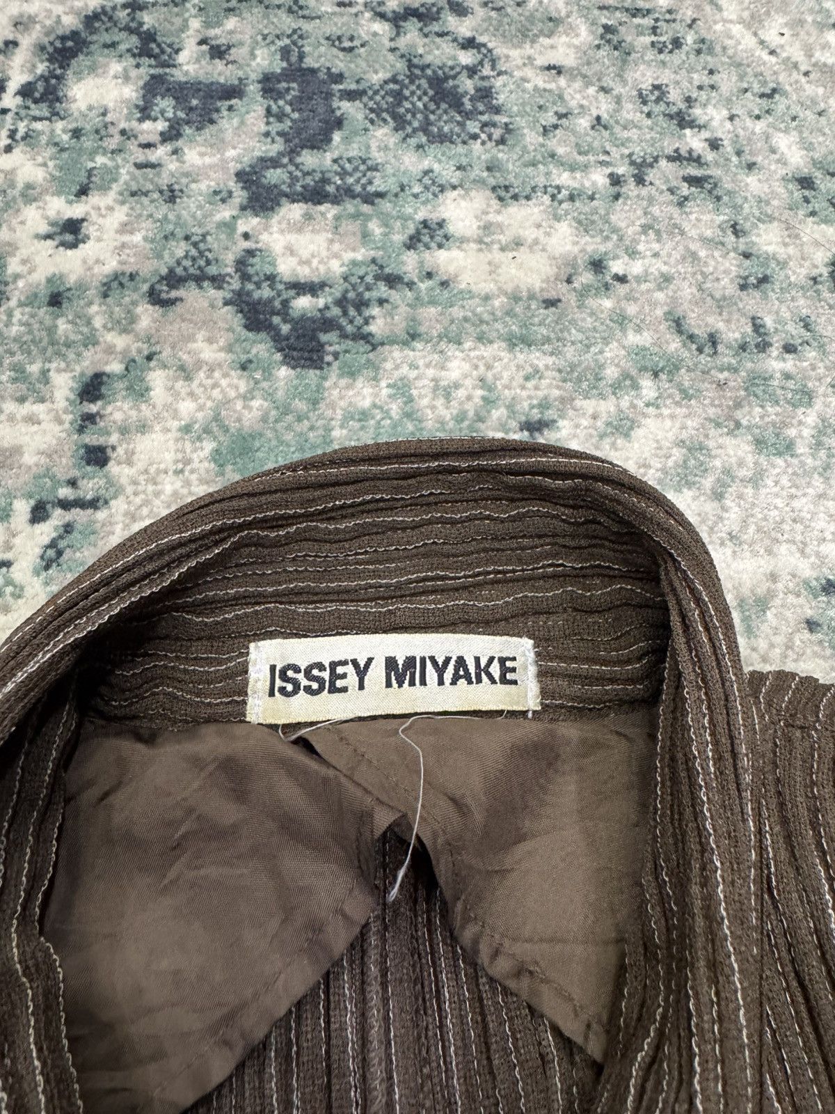 Issey Miyake VINTAGE 1980s ISSEY MIYAKE PLEATED SHIRT UNIQUE PATTERN Size US M / EU 48-50 / 2 - 3 Thumbnail