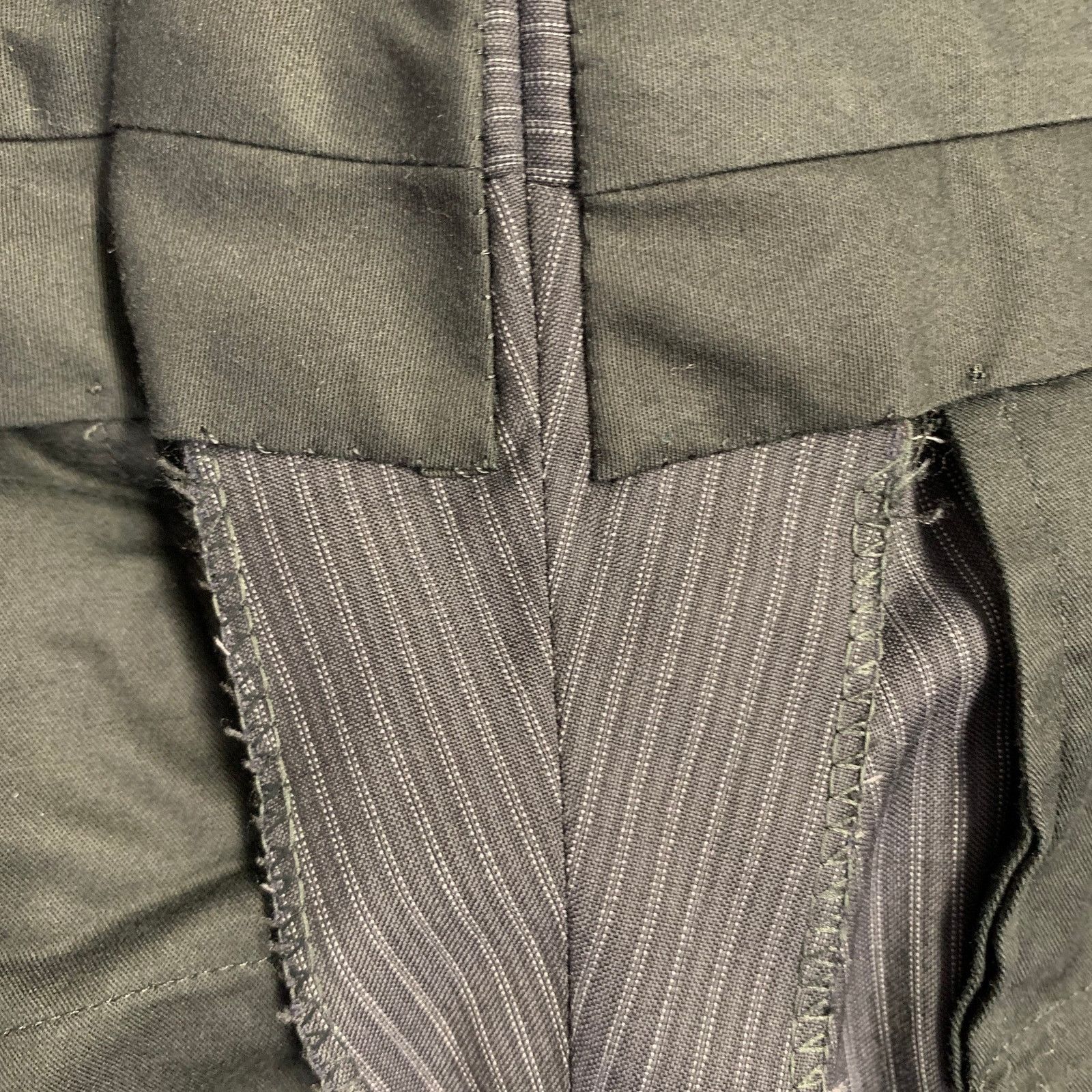 Band Of Outsiders BAND OF OUTSIDERS Regular Navy Black Stripe Wool Tuxedo Size 38R - 11 Thumbnail
