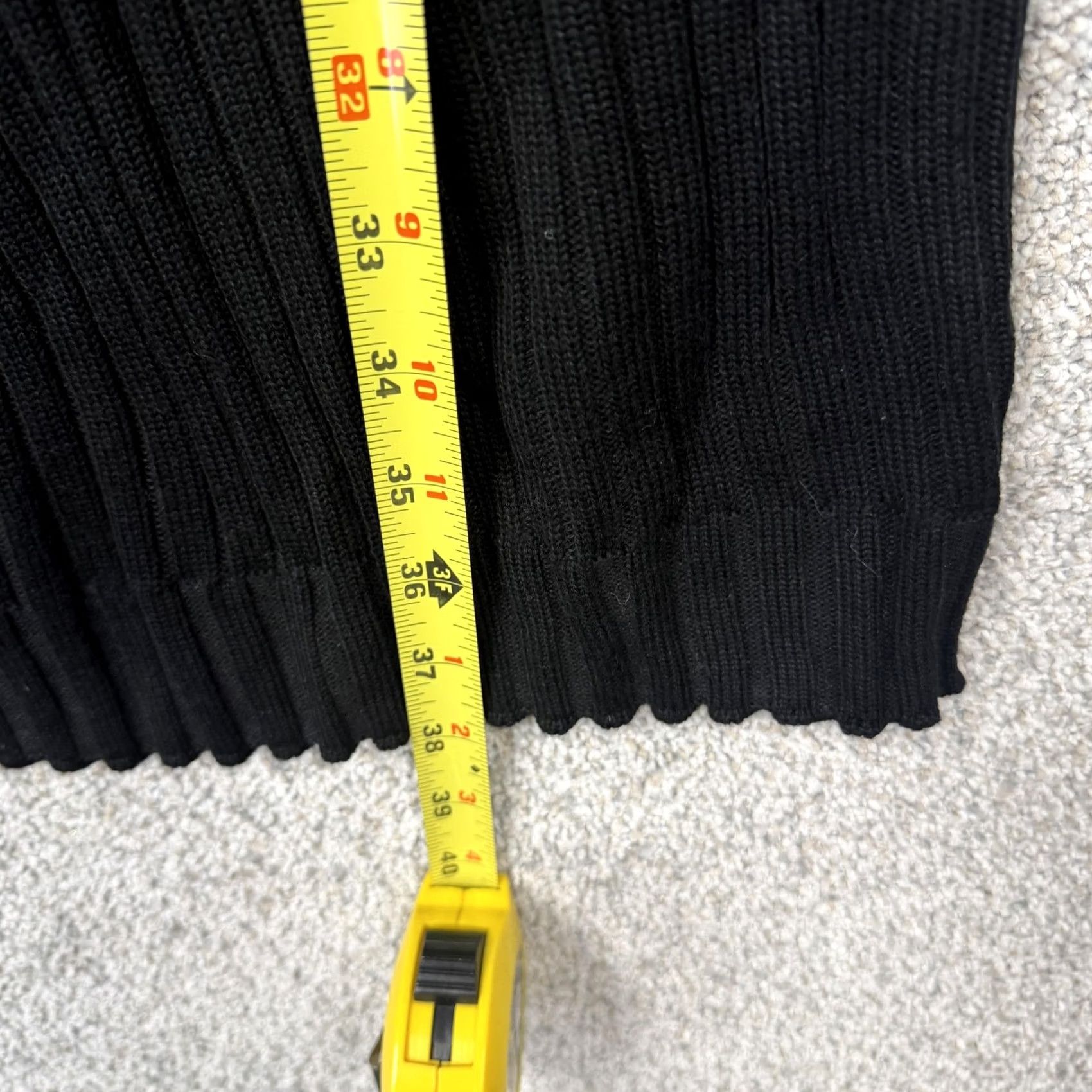 Calvin Klein Calvin Klein Sweater Dress L Black Knit Cowl Neck Dolman Sleeve Knee Length Women Dress Work Casual Vintage: No Size L / US 10 / IT 46 - 3 Thumbnail