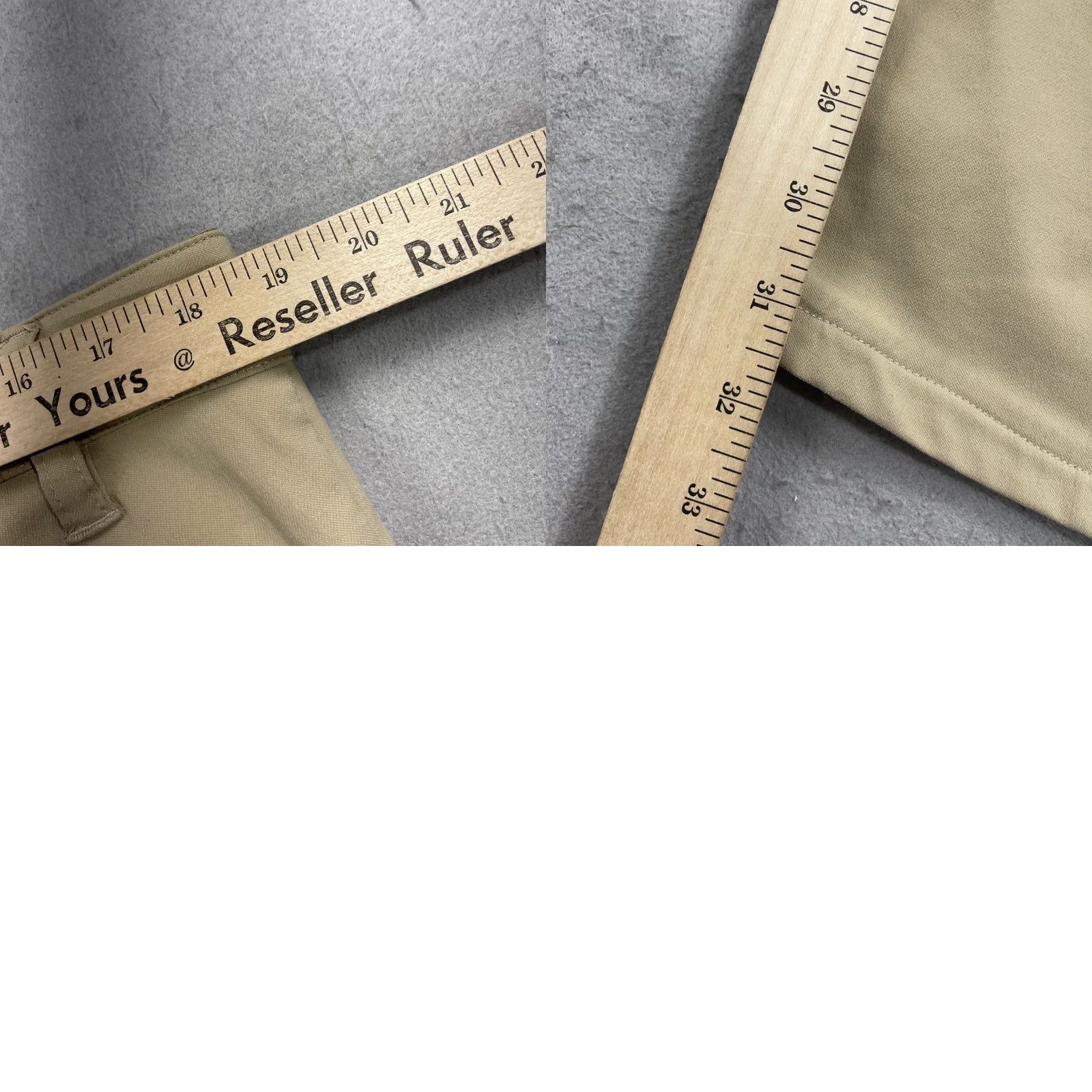 Vintage True Linkswear Golf Pants Mens 36x32 Beige Brown All Day Slim Straight Chino Pockets Stretch Adult 36 Mens SlIM Beige Size US 36 / EU 52 - 8 Thumbnail