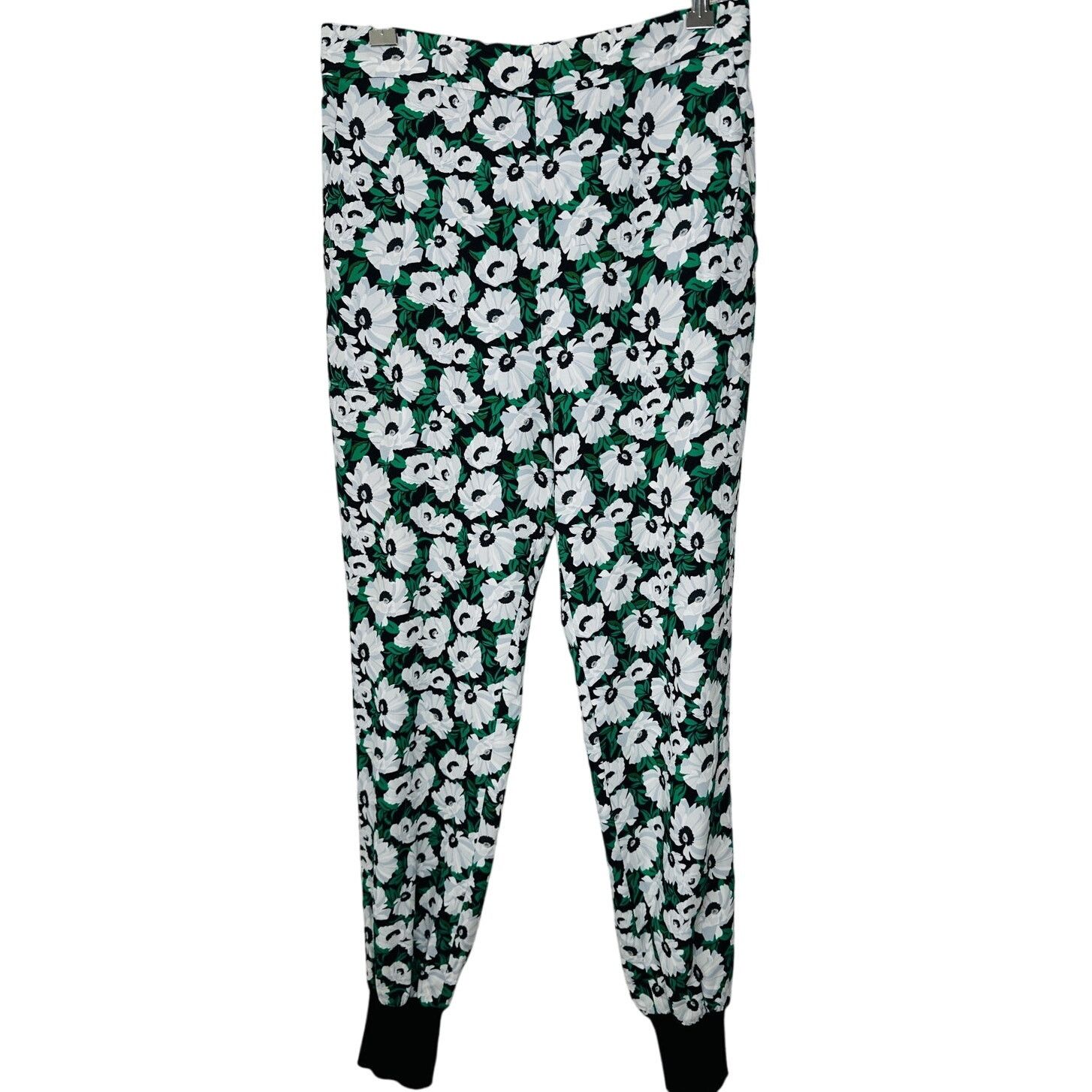 Stella McCartney Stella McCartney White Black Green Julia Flora Jogger Pants Size 42" / US 20 - 2 Thumbnail