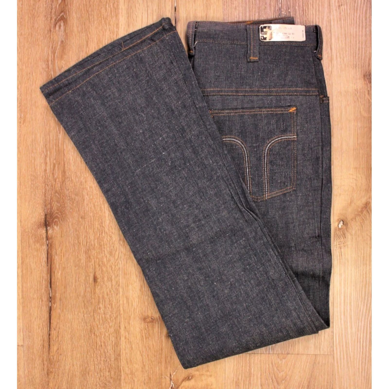 Vintage Stephens Bellbottoms Jeans 31x33 VTG 1970s Flare Jeans Blue Cotton Mens Size US 31 - 2 Thumbnail