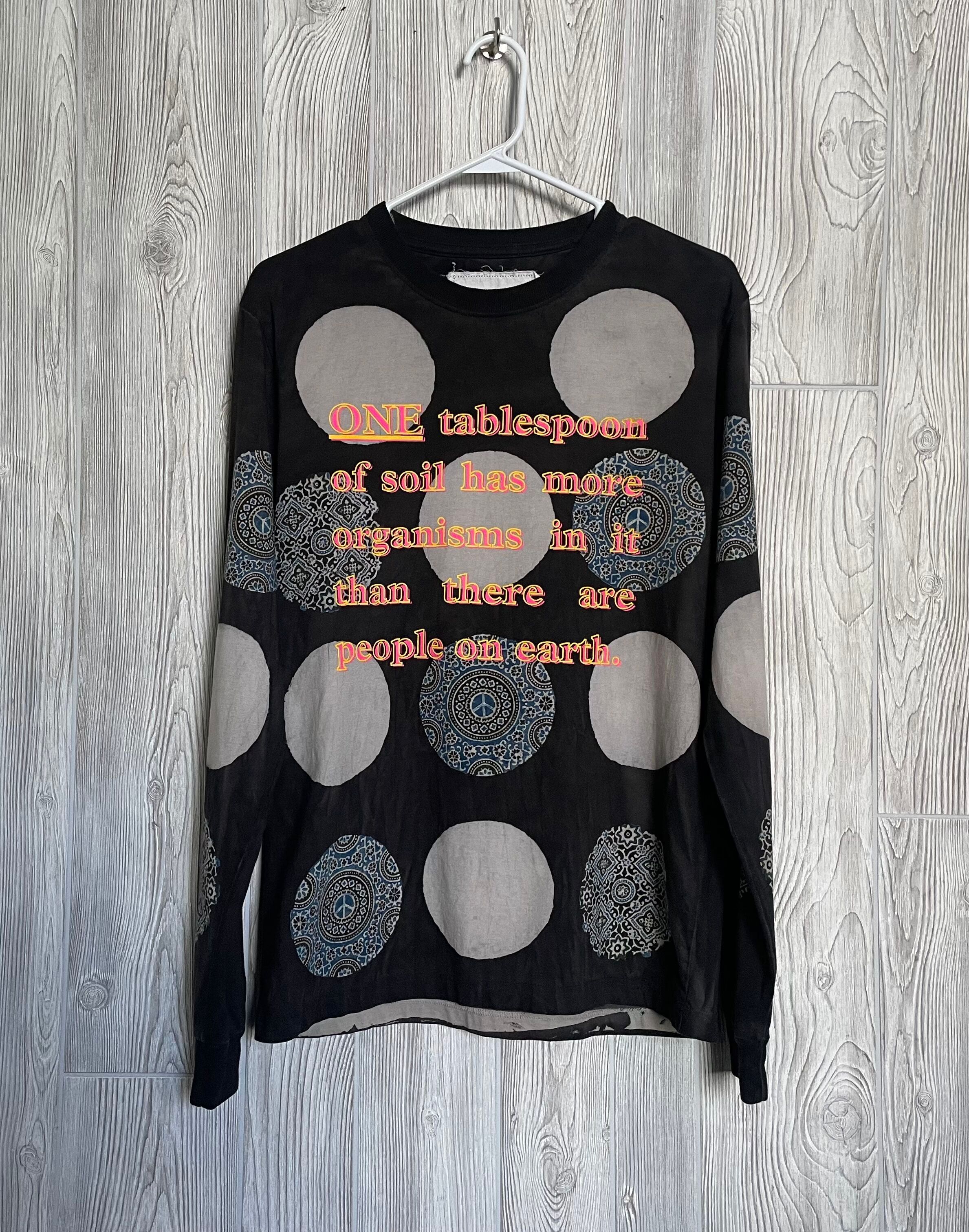 image of Story Mfg Special Release Grateful Long Sleeve Tee in Black Indigo, Men's (Size Small)
